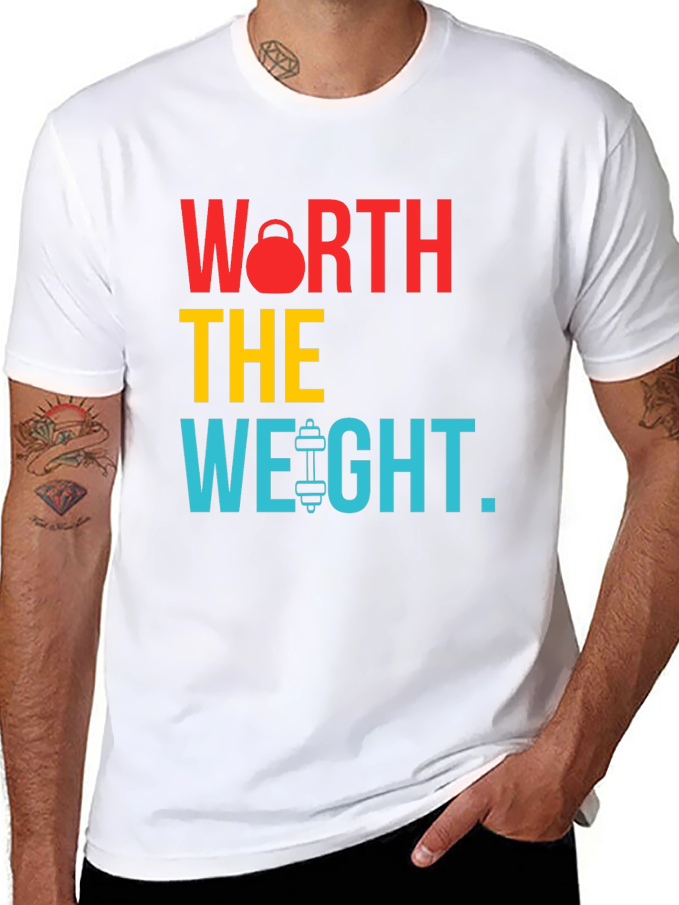 Worth the Weight Black Graphic T-Shirt