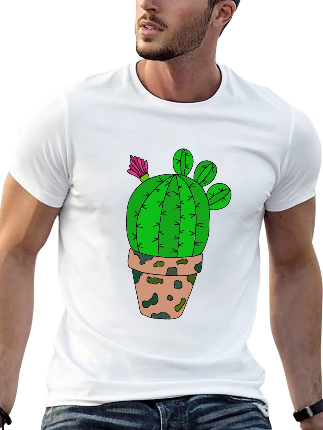 Cactus Graphic T-Shirt - Desert Plant Tee