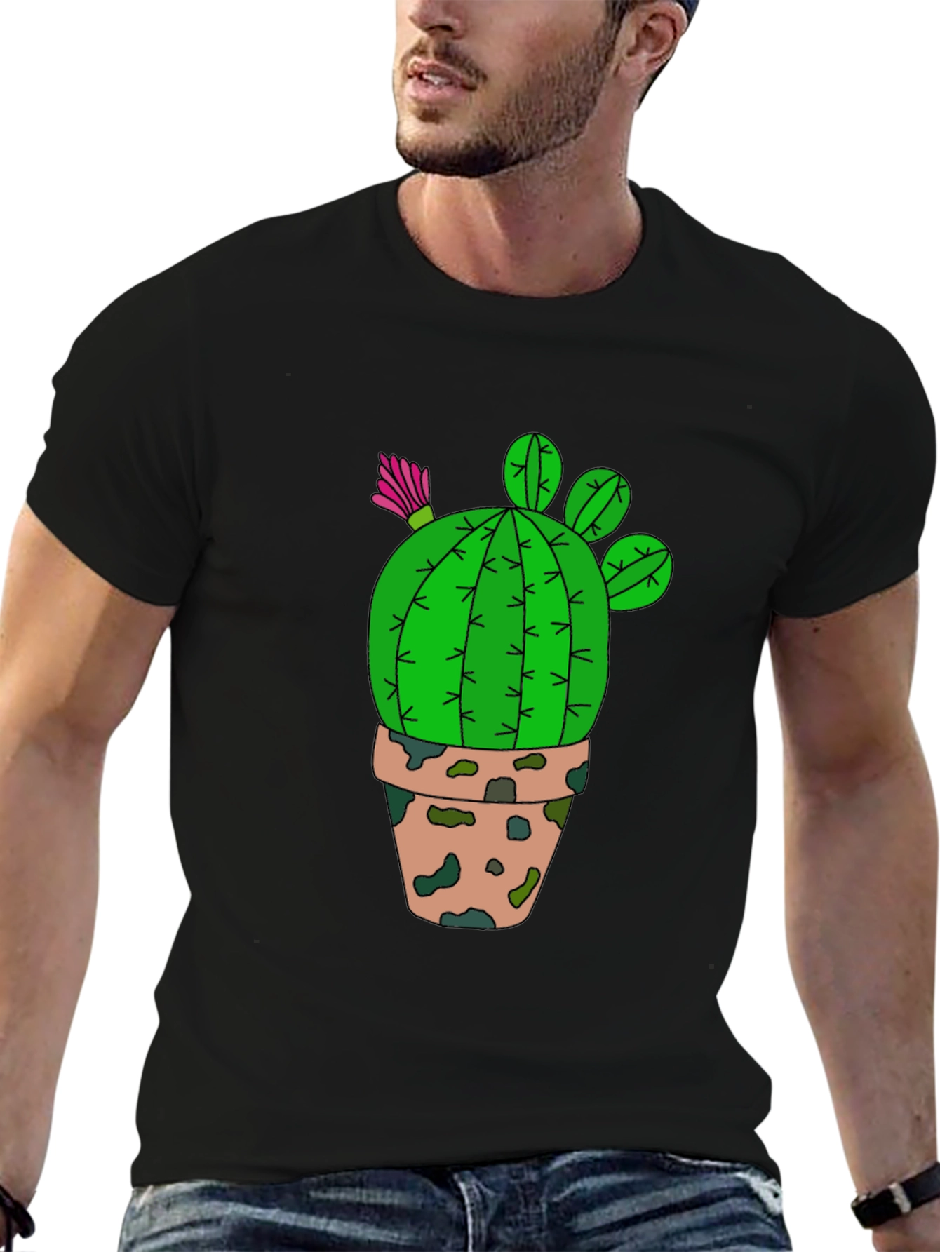 Cactus Graphic T-Shirt - Desert Plant Tee