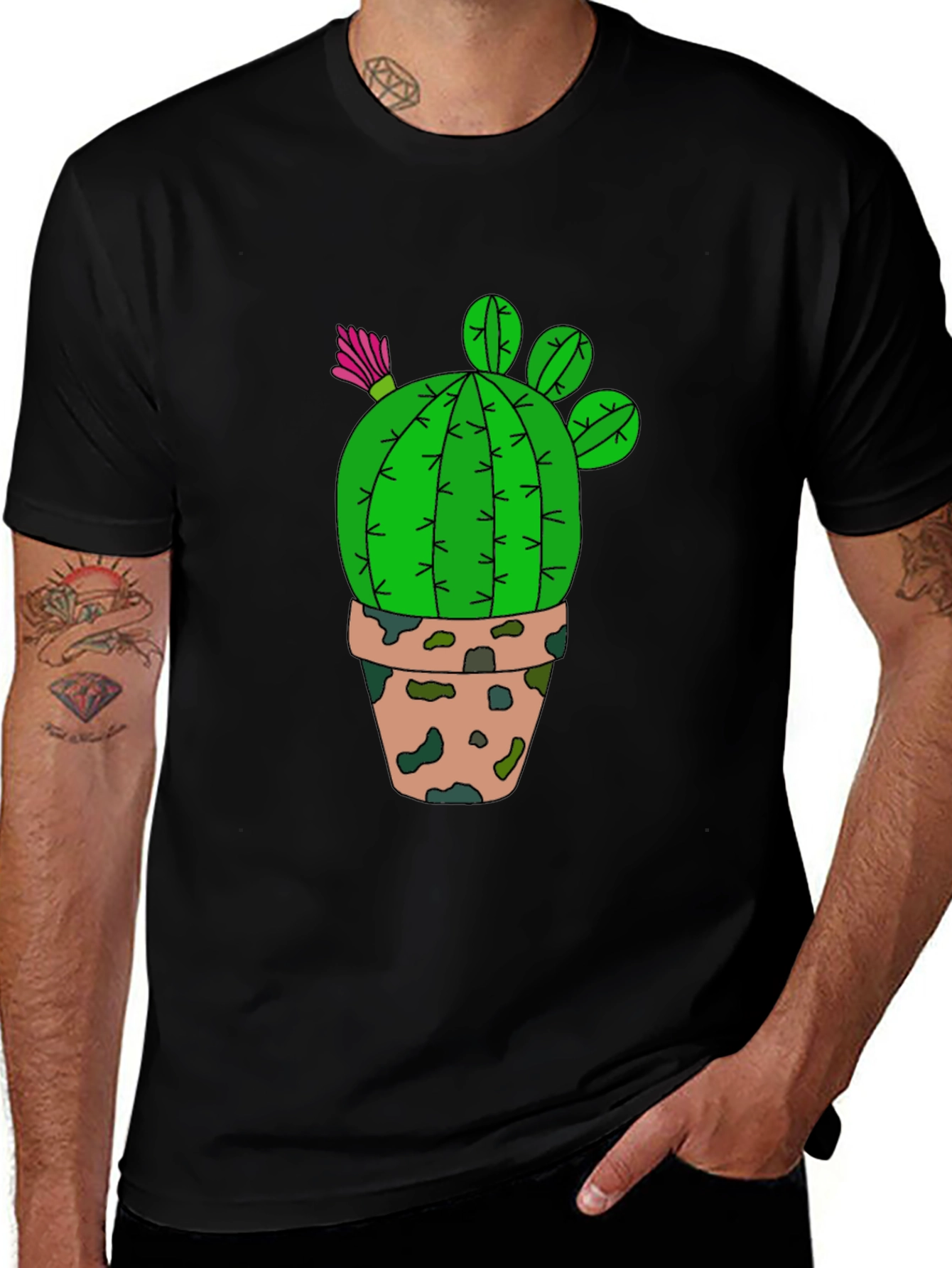 Cactus Graphic T-Shirt - Desert Plant Tee