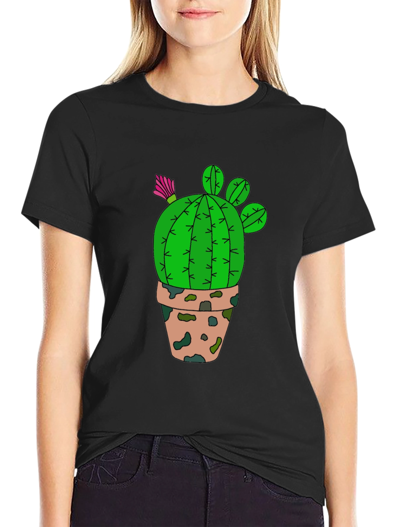 Cactus Graphic T-Shirt - Desert Plant Tee