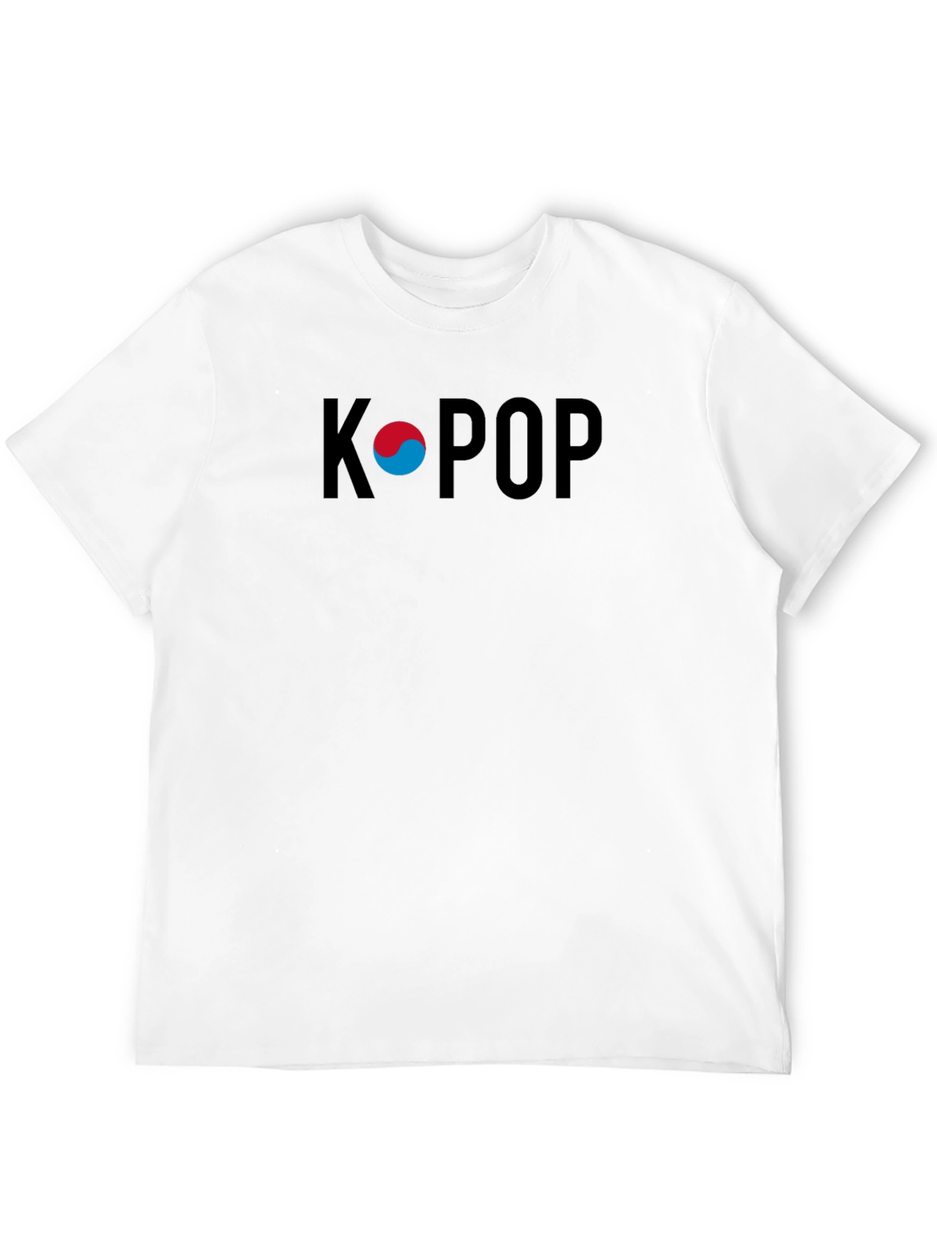 K-Pop Graphic Tee - Stylish Black Cotton T-Shirt