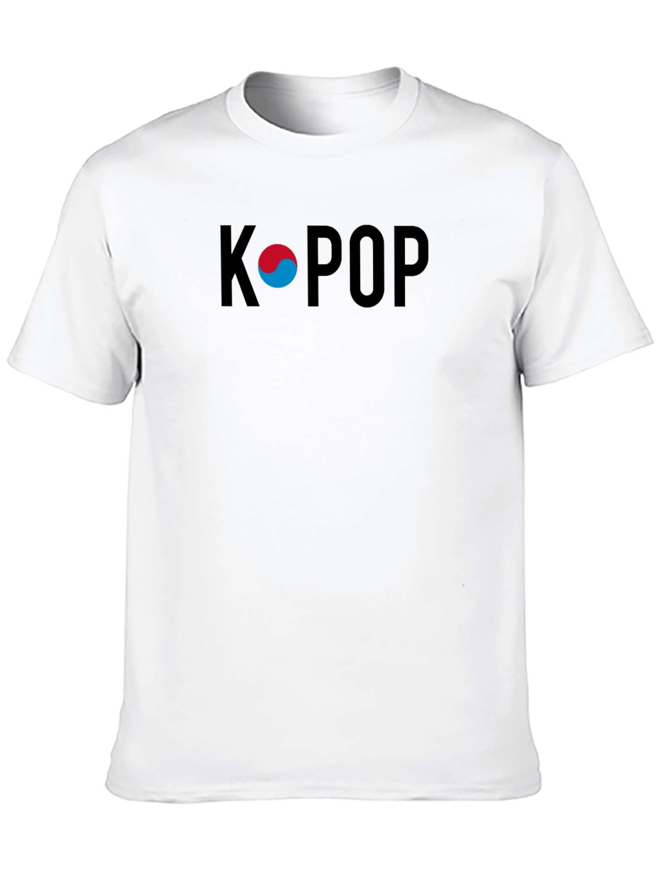K-Pop Graphic Tee - Stylish Black Cotton T-Shirt