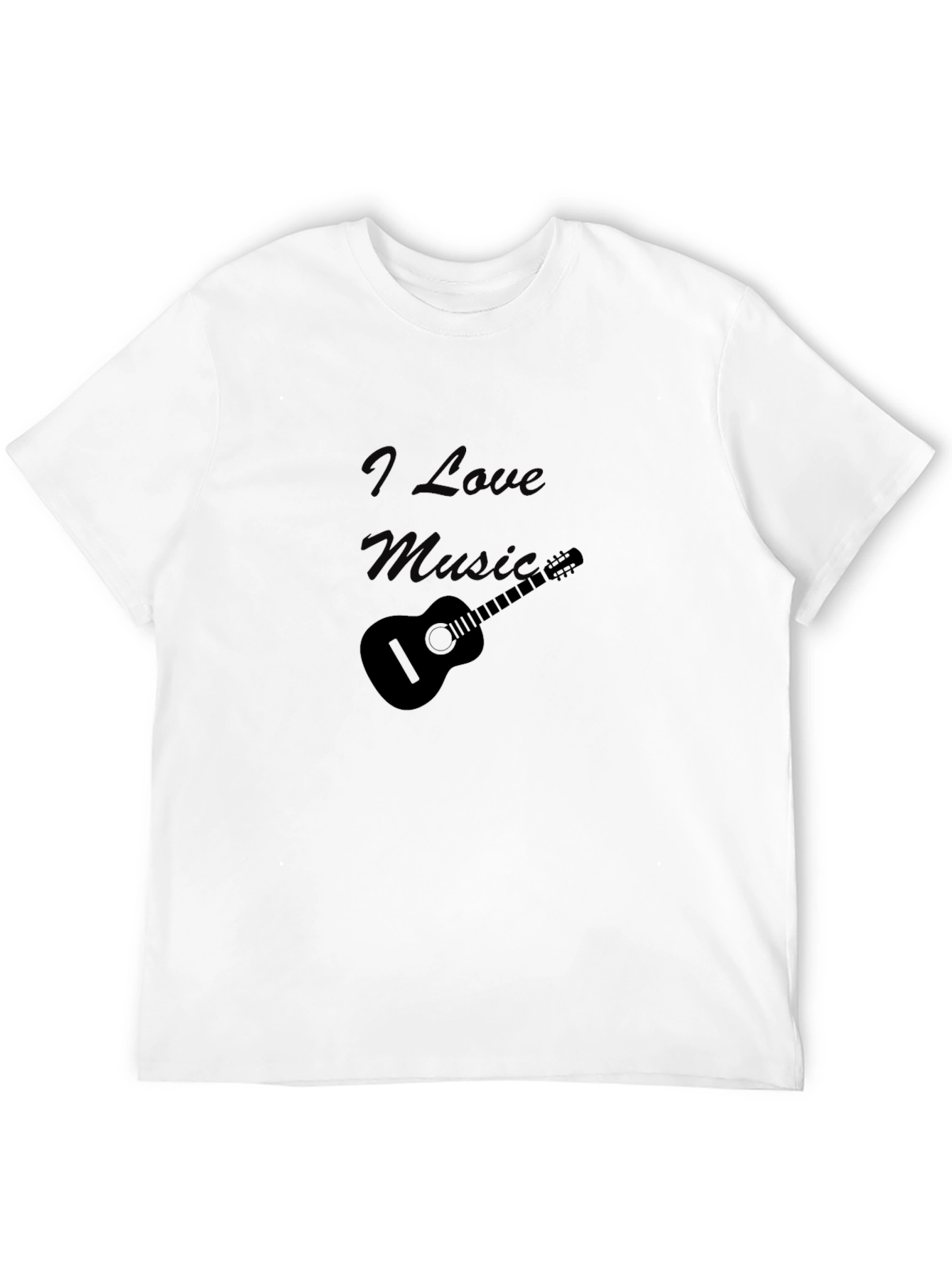 I Love Music Black T-Shirt