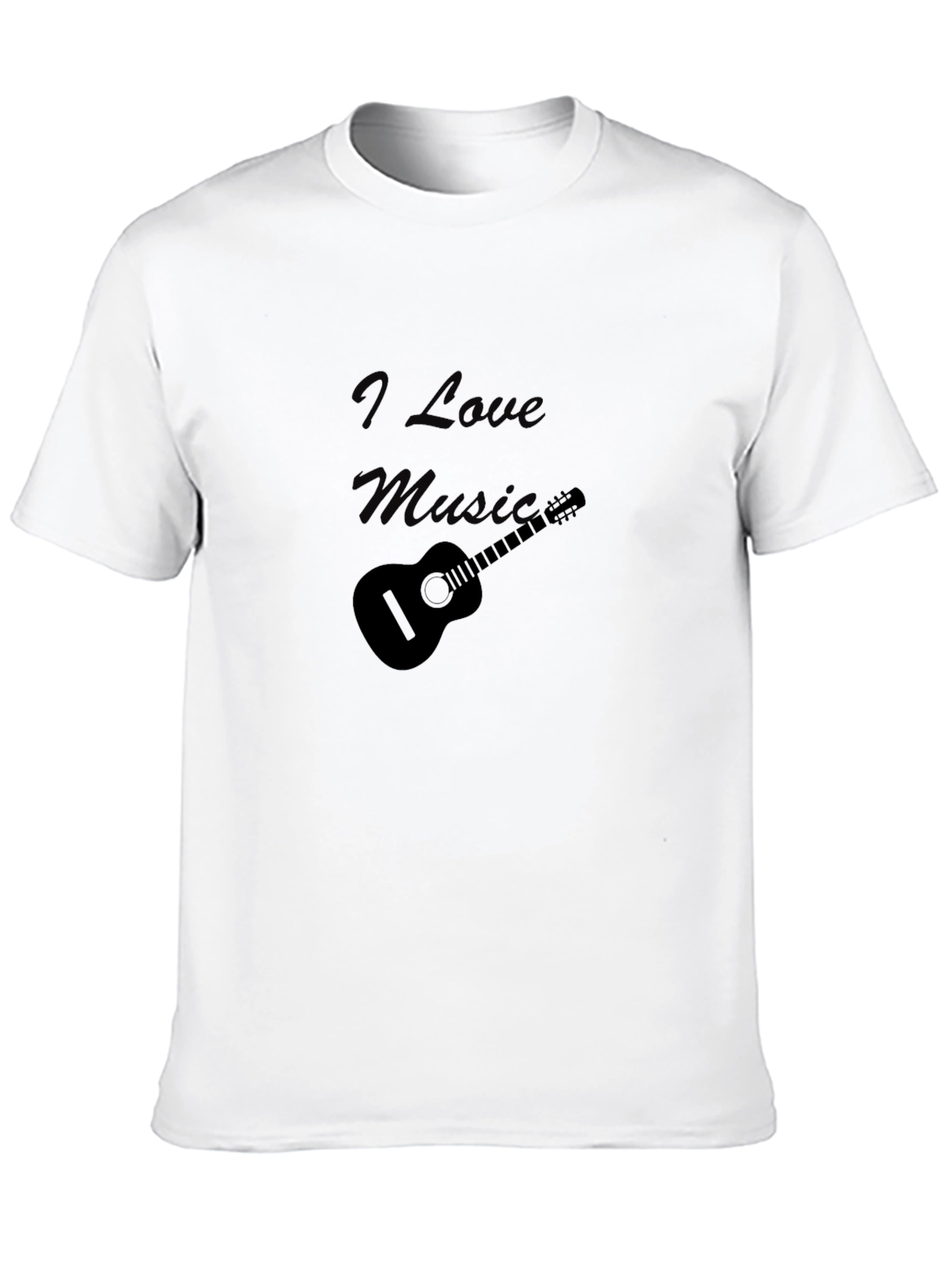 I Love Music Black T-Shirt