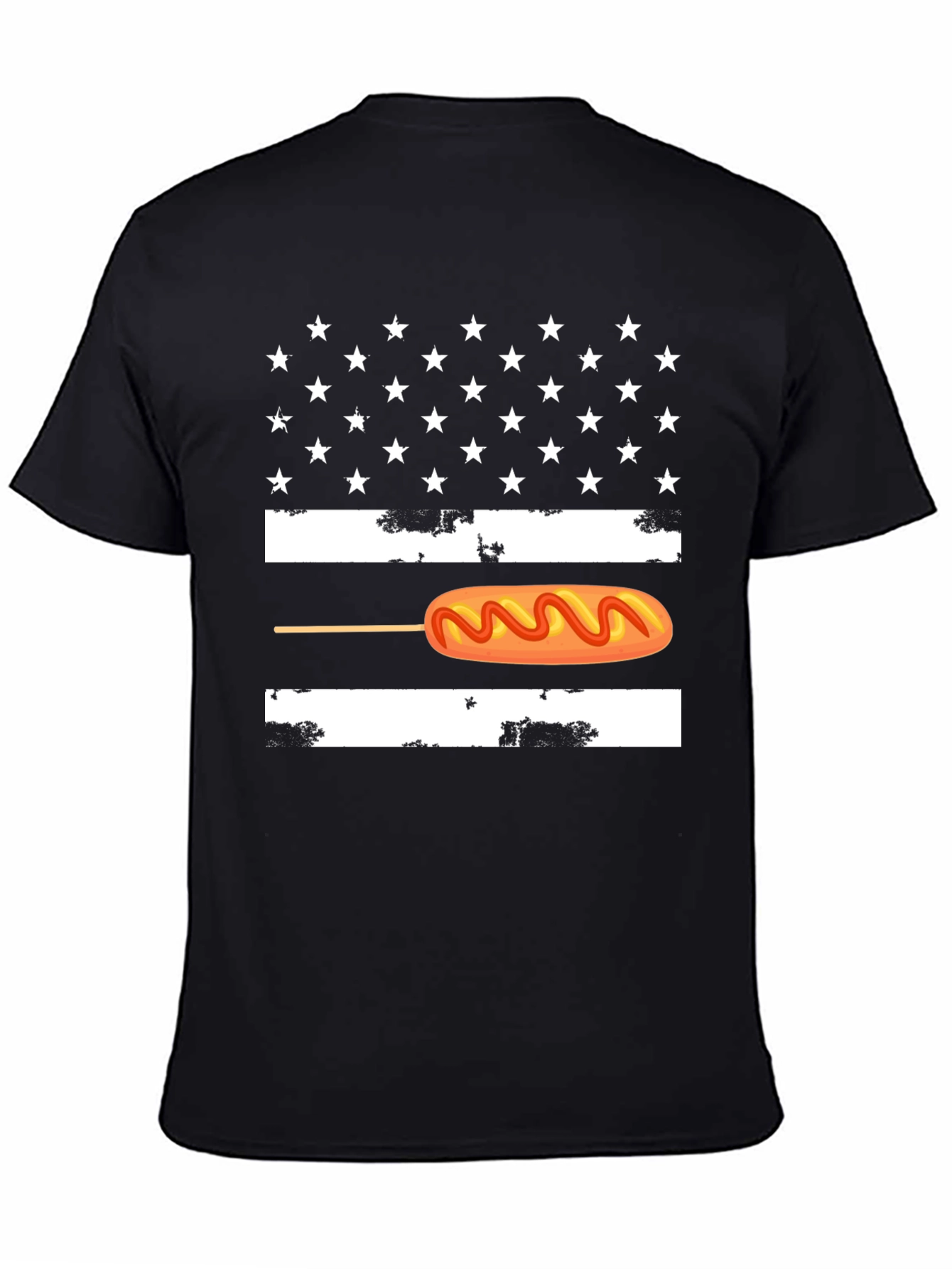 Corn Dog American Flag Graphic Tee