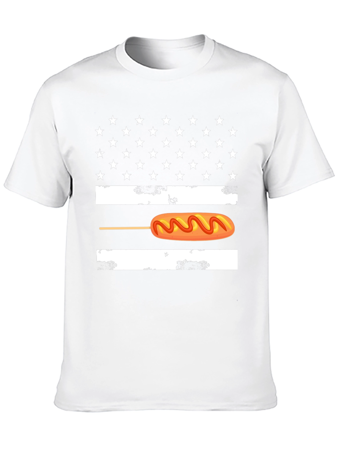 Corn Dog American Flag Graphic Tee