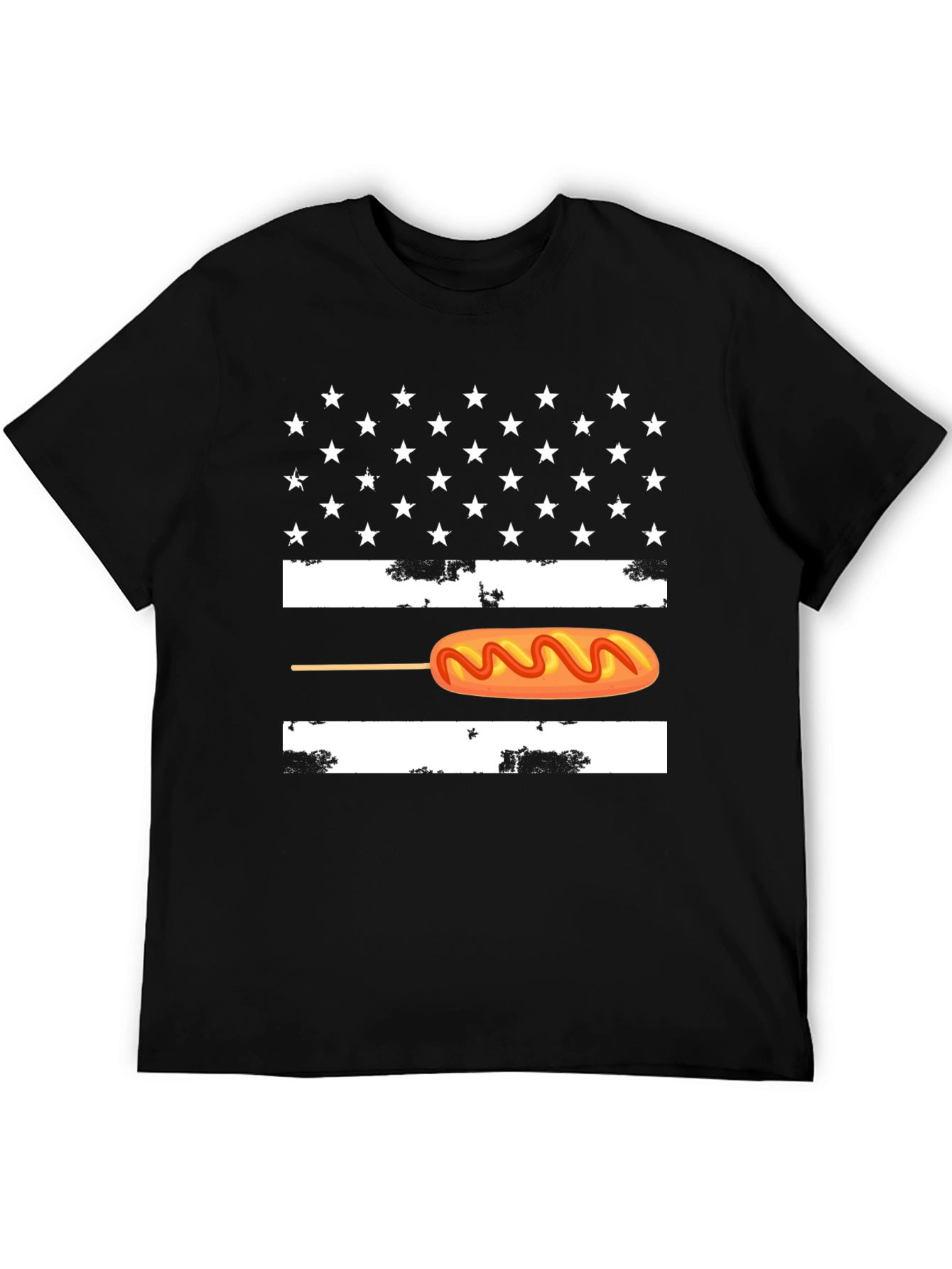 Corn Dog American Flag Graphic Tee