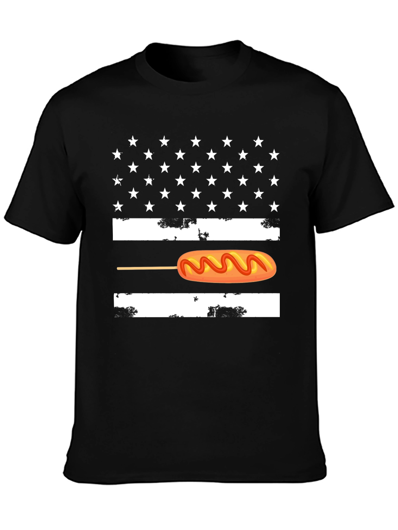 Corn Dog American Flag Graphic Tee