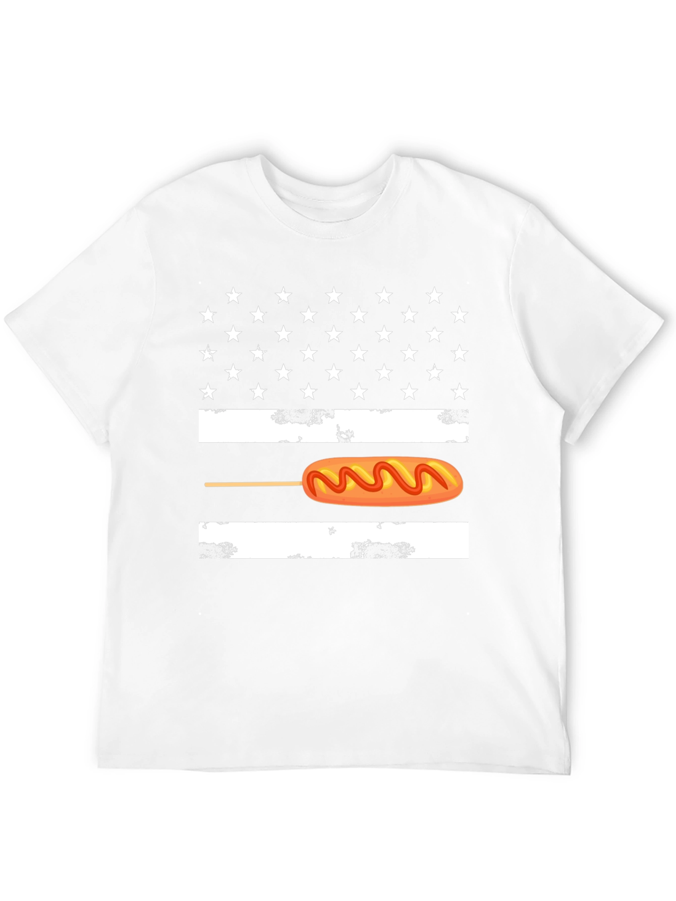 Corn Dog American Flag Graphic Tee