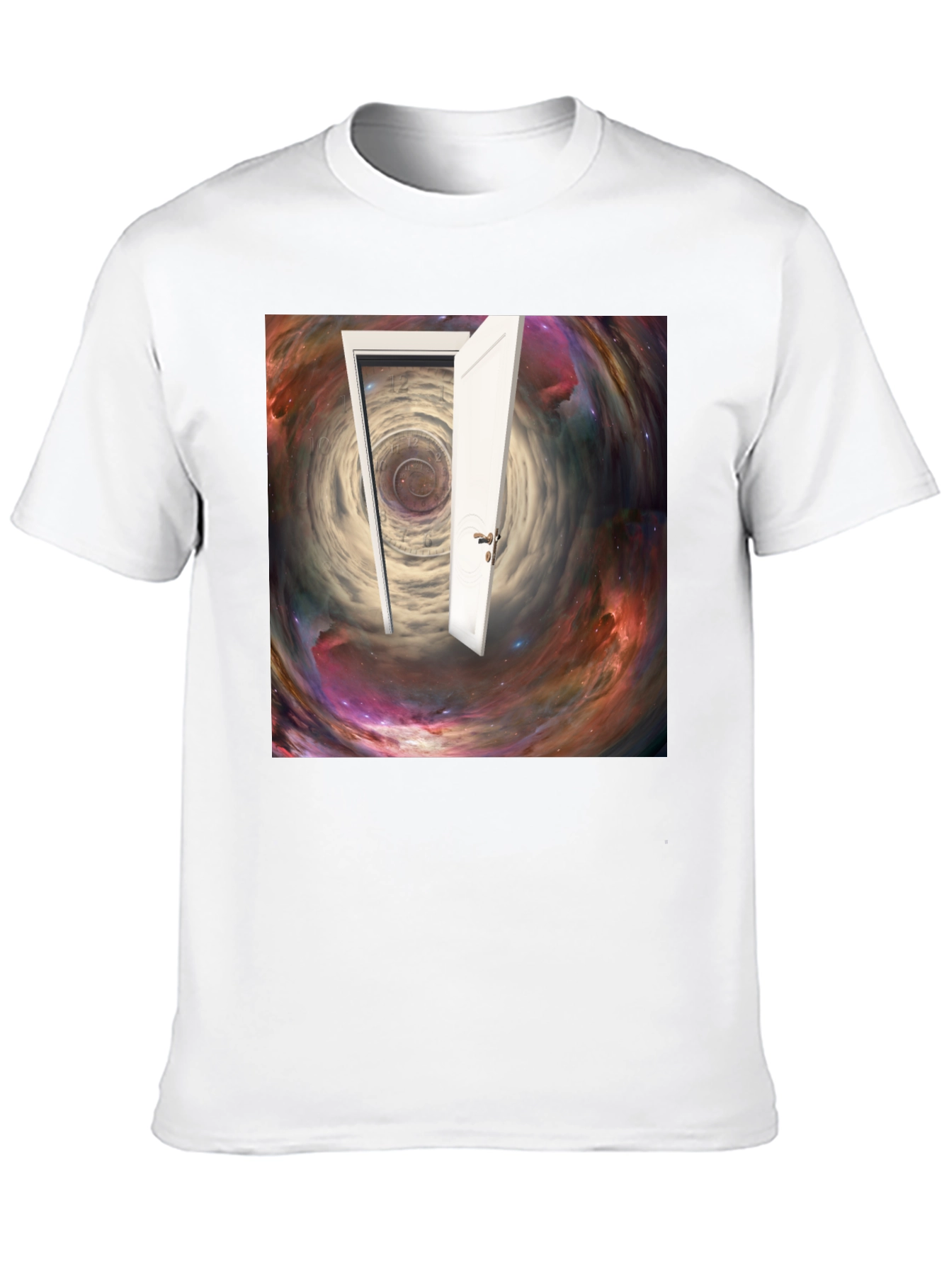 Surreal Doorway Galaxy Graphic T-Shirt