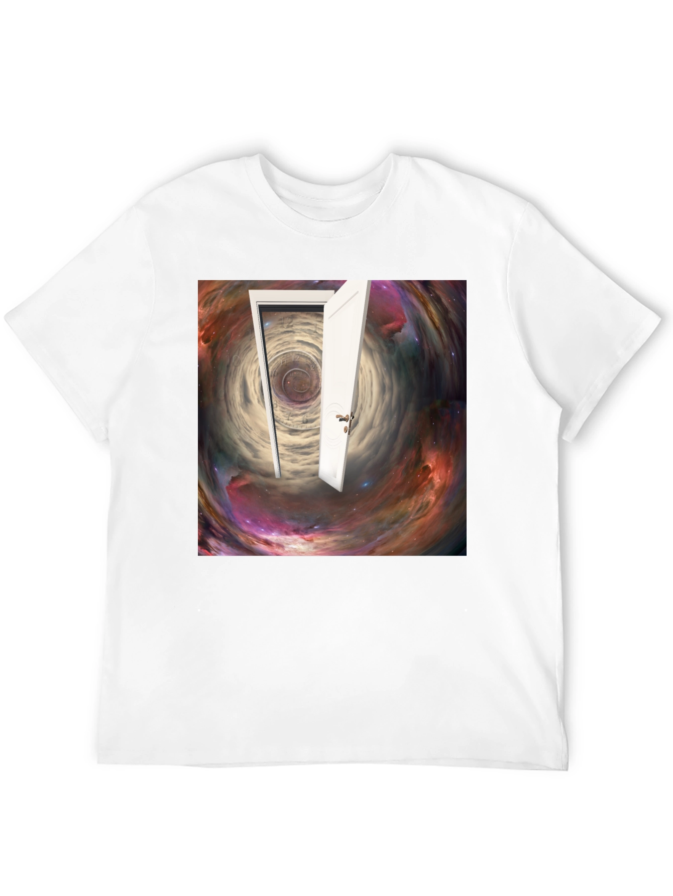 Surreal Doorway Galaxy Graphic T-Shirt