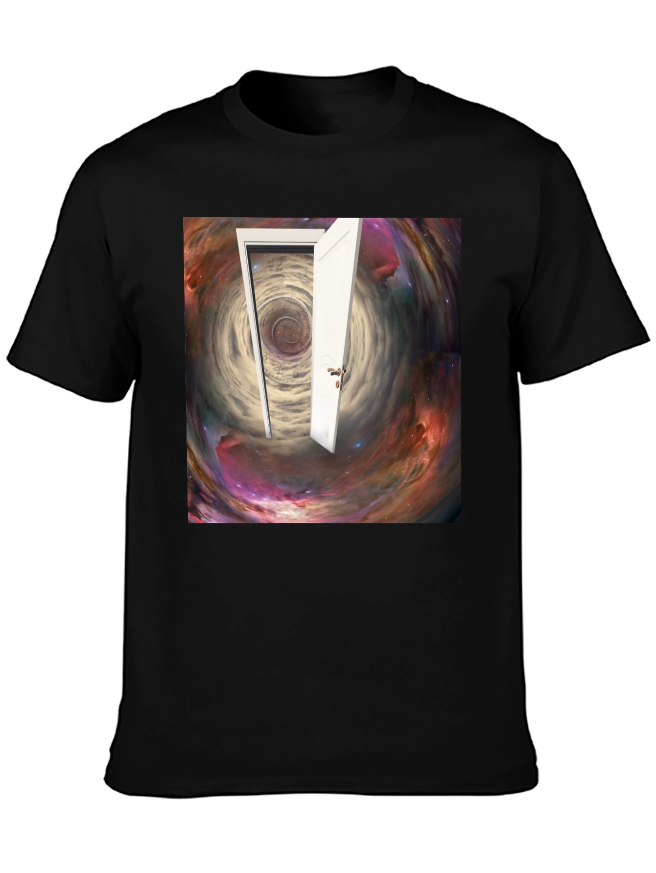 Surreal Doorway Galaxy Graphic T-Shirt