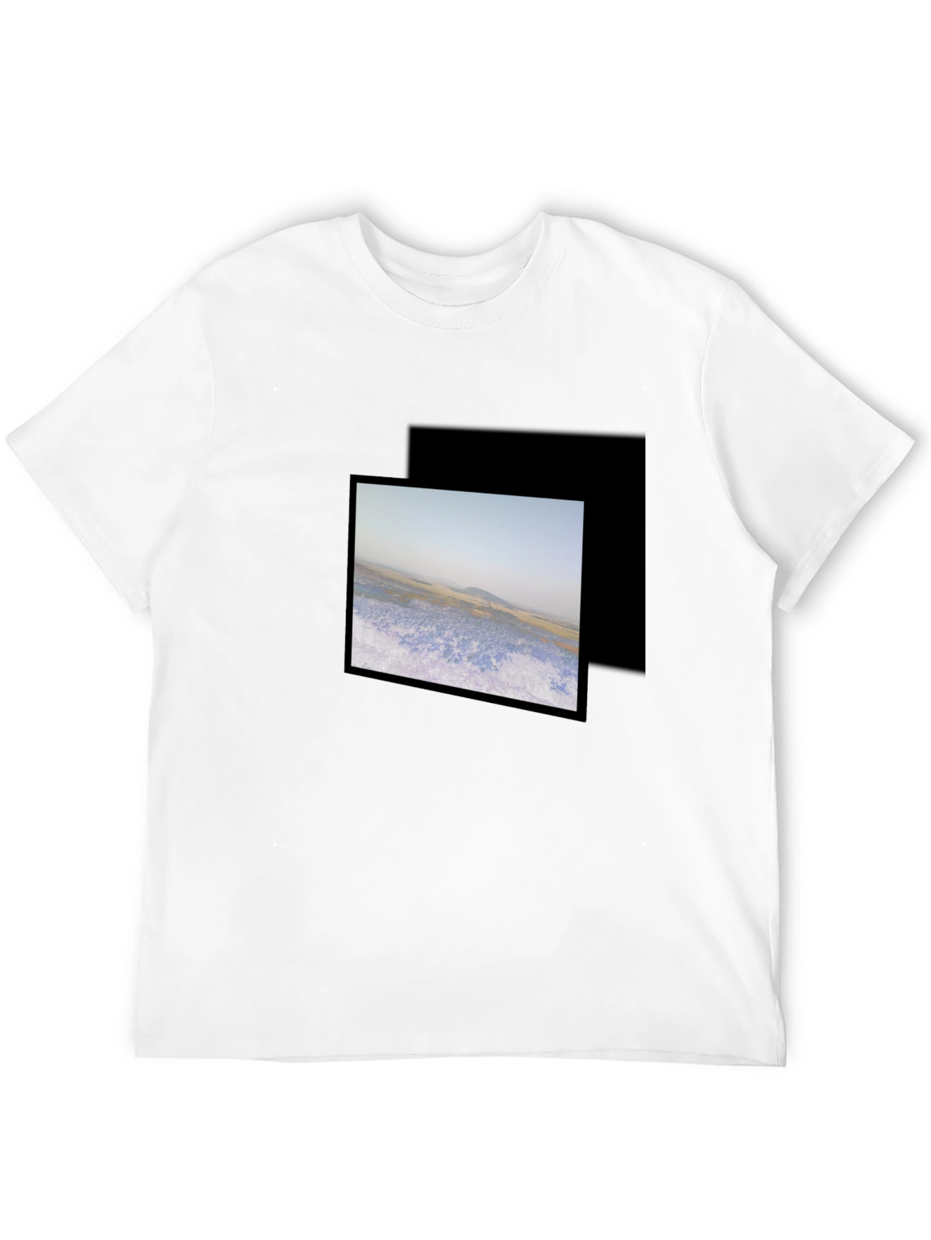 Black Graphic Tee - Nature Scene