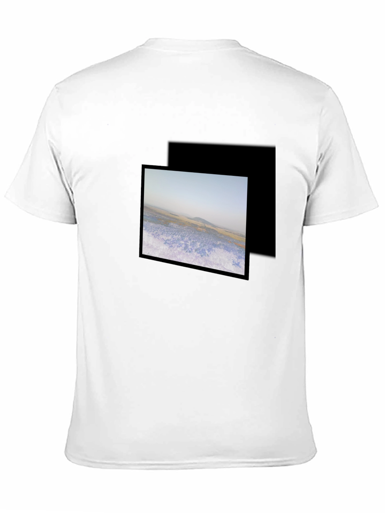 Black Graphic Tee - Nature Scene