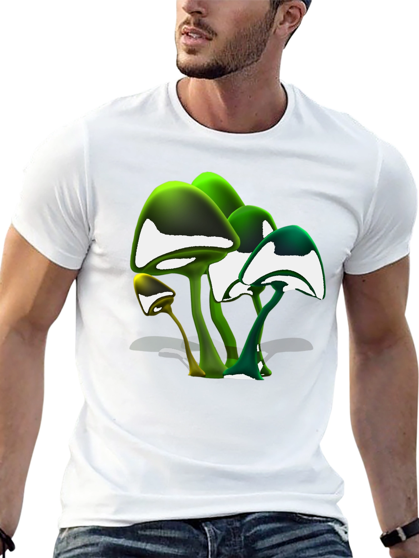 Glowing Mushroom T-Shirt - Unique Graphic Tee