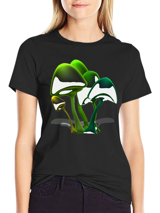Glowing Mushroom T-Shirt - Unique Graphic Tee