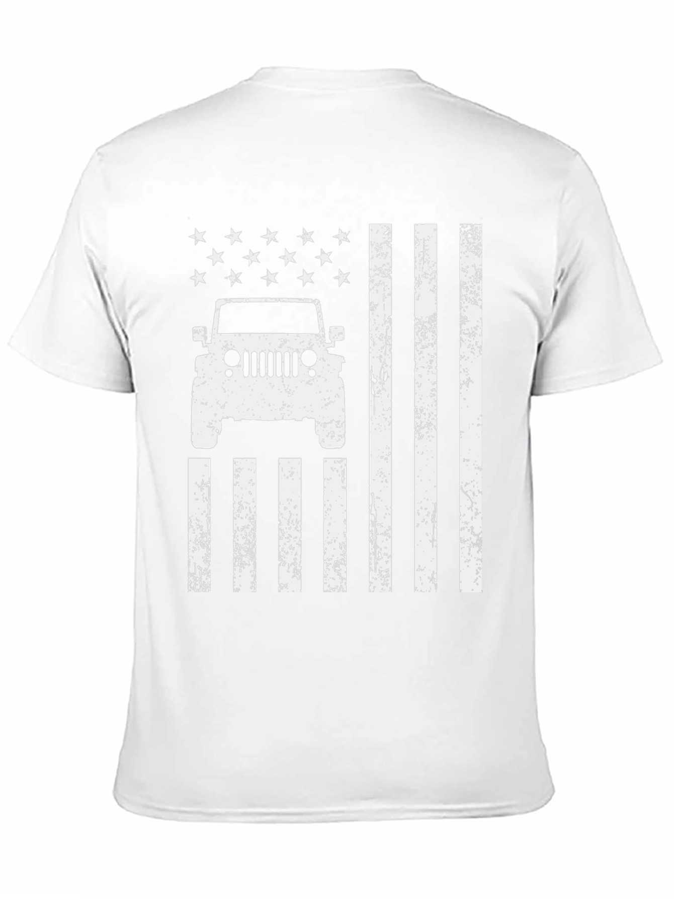 American Flag Jeep T-Shirt Patriotic