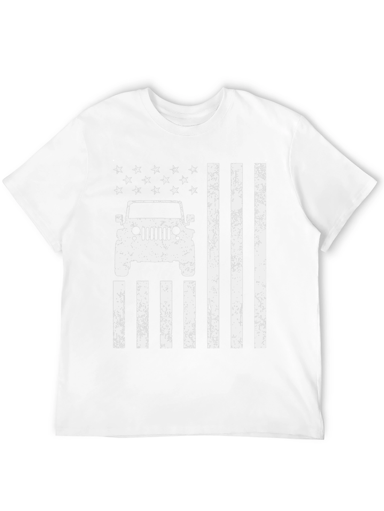 American Flag Jeep T-Shirt Patriotic