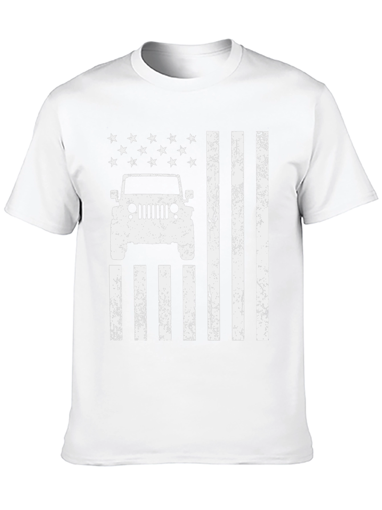 American Flag Jeep T-Shirt Patriotic