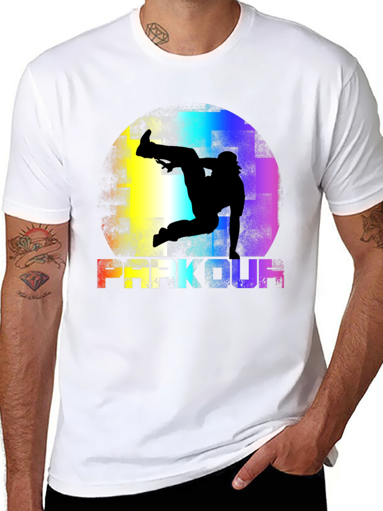 Parkour Graphic T-Shirt Black
