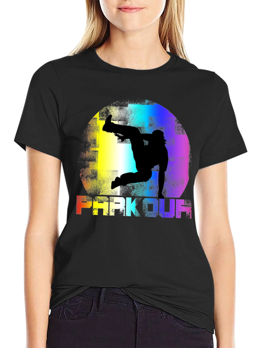 Parkour Graphic T-Shirt Black