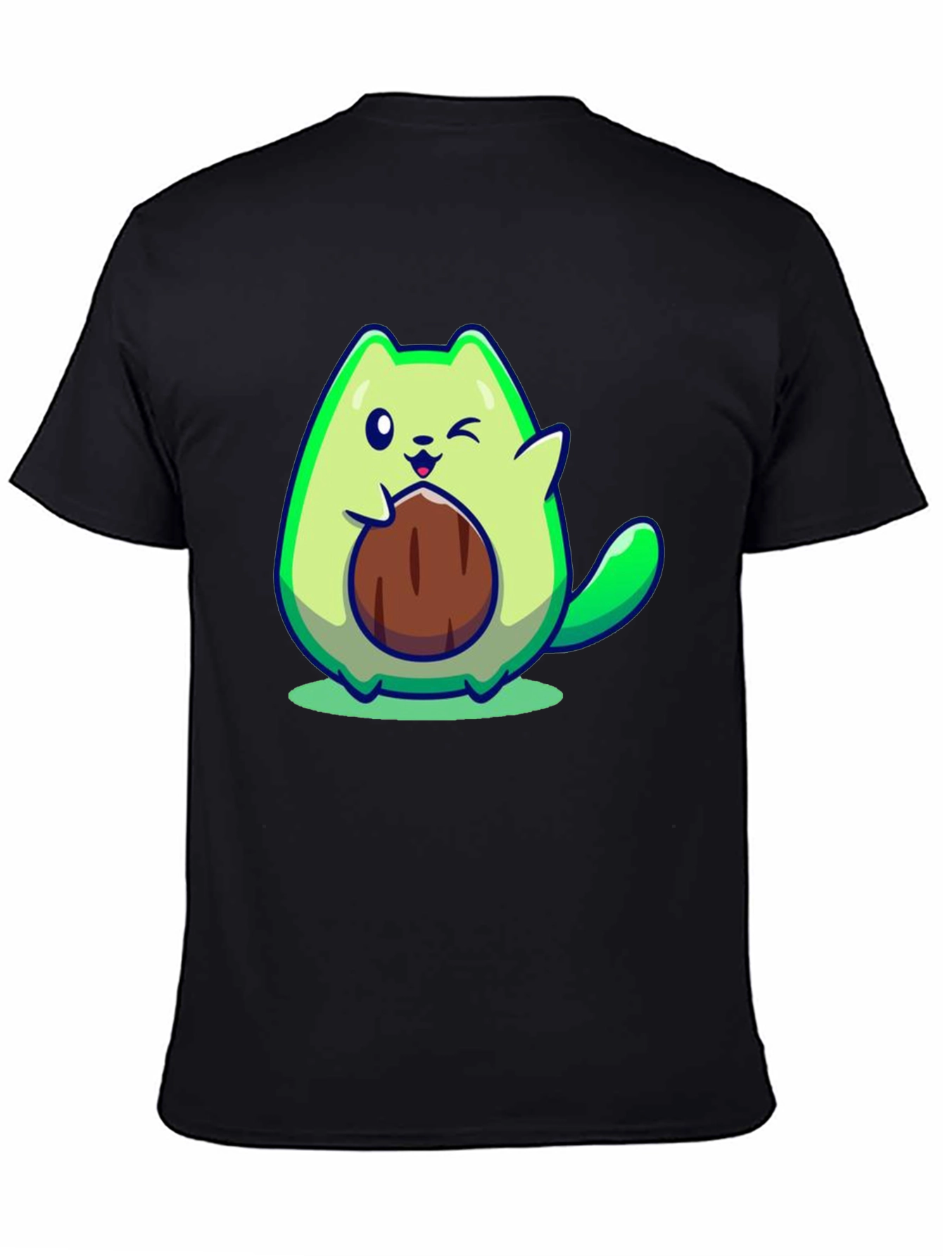Avocado Cat Graphic Tee - Cute & Funny!