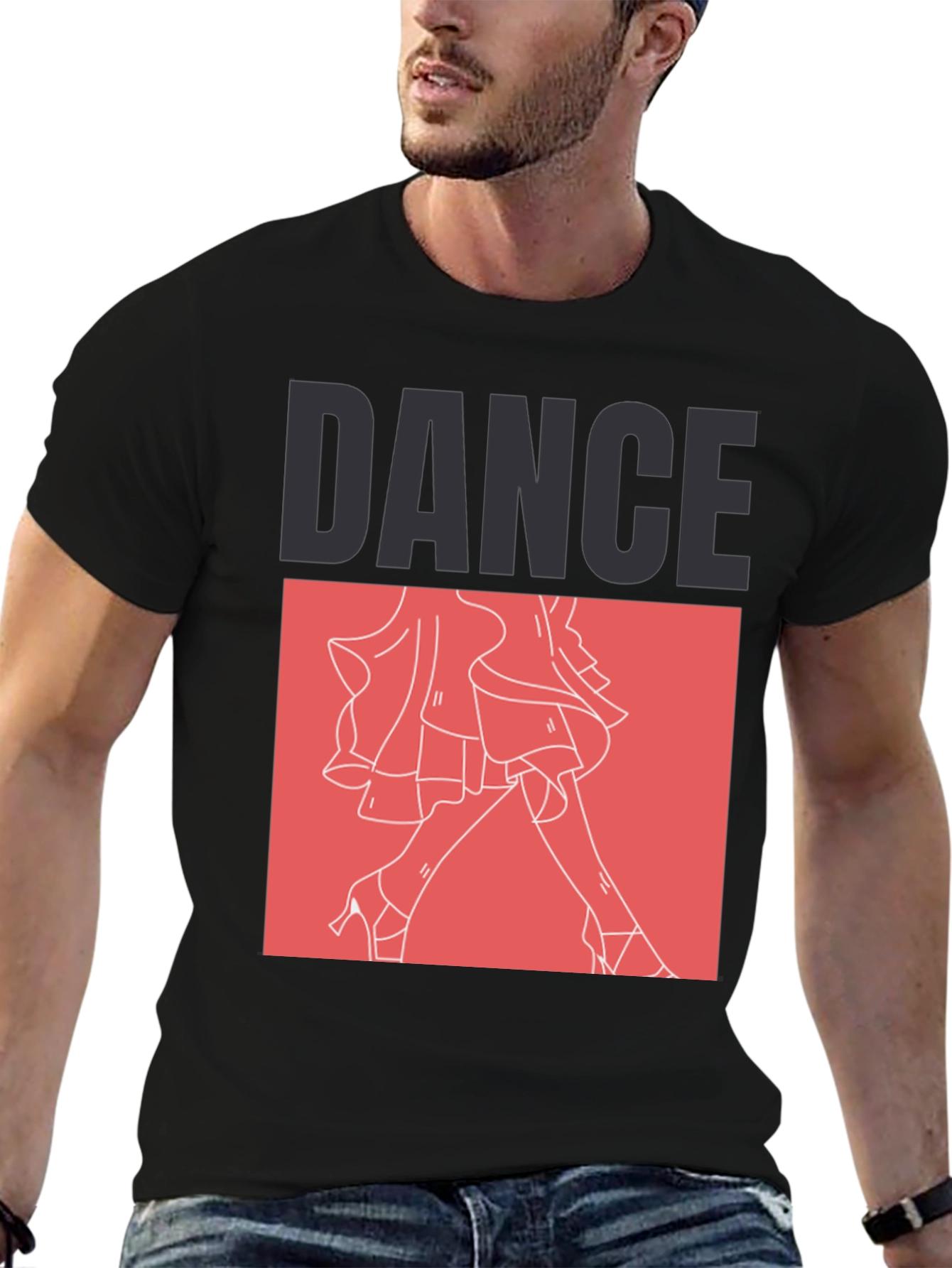 Dance Graphic Tee - Black Unisex T-Shirt