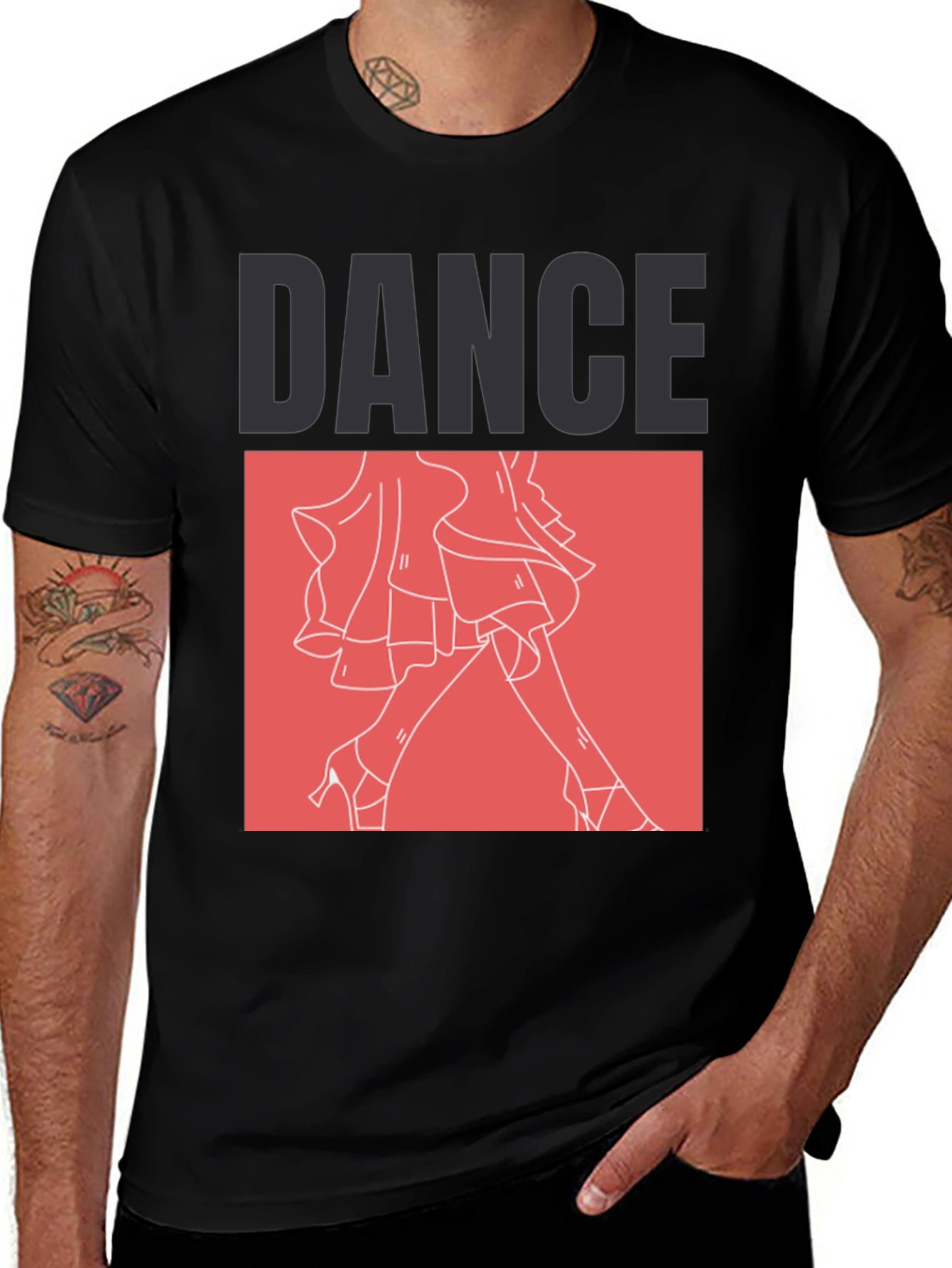 Dance Graphic Tee - Black Unisex T-Shirt
