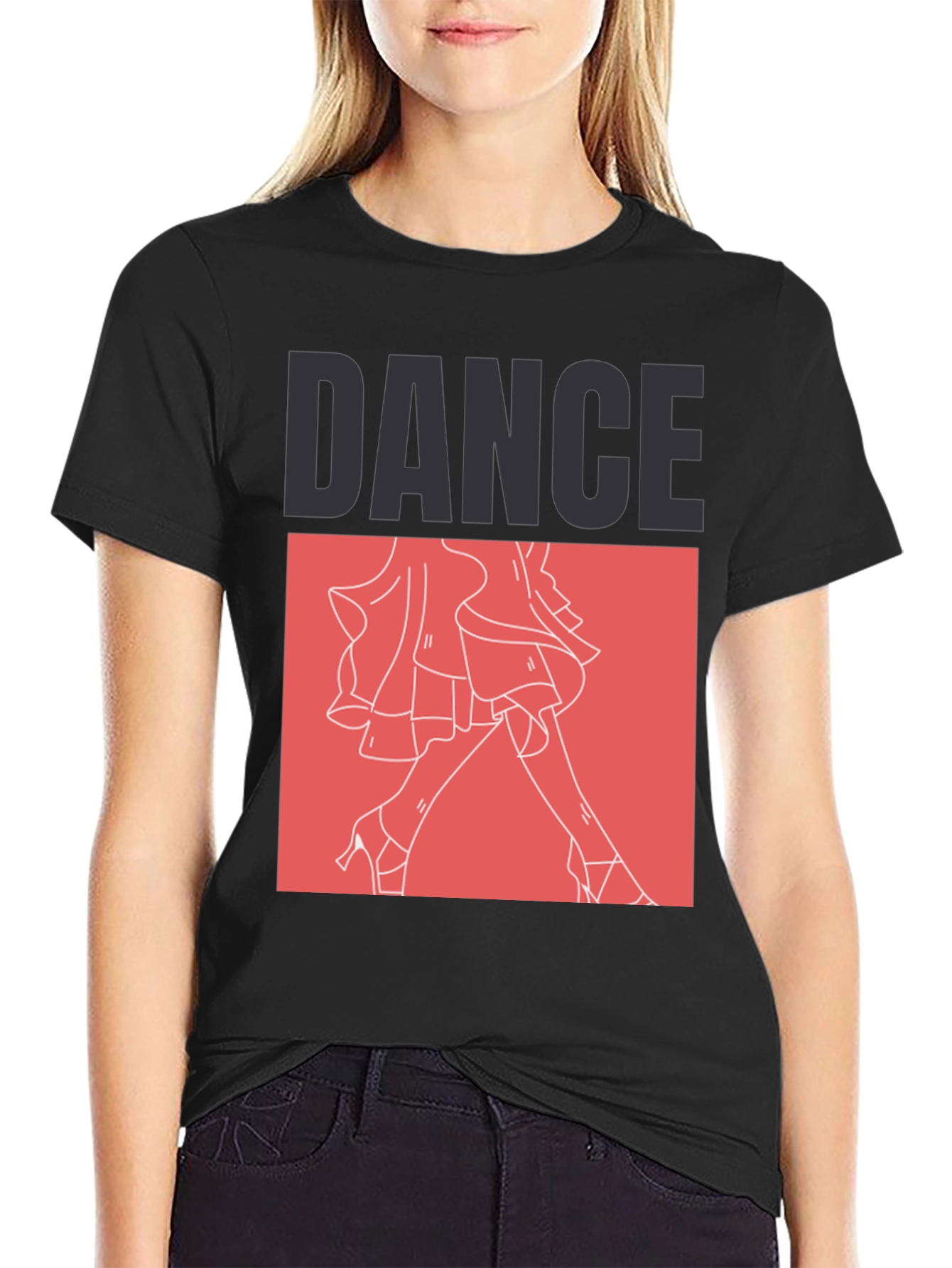Dance Graphic Tee - Black Unisex T-Shirt