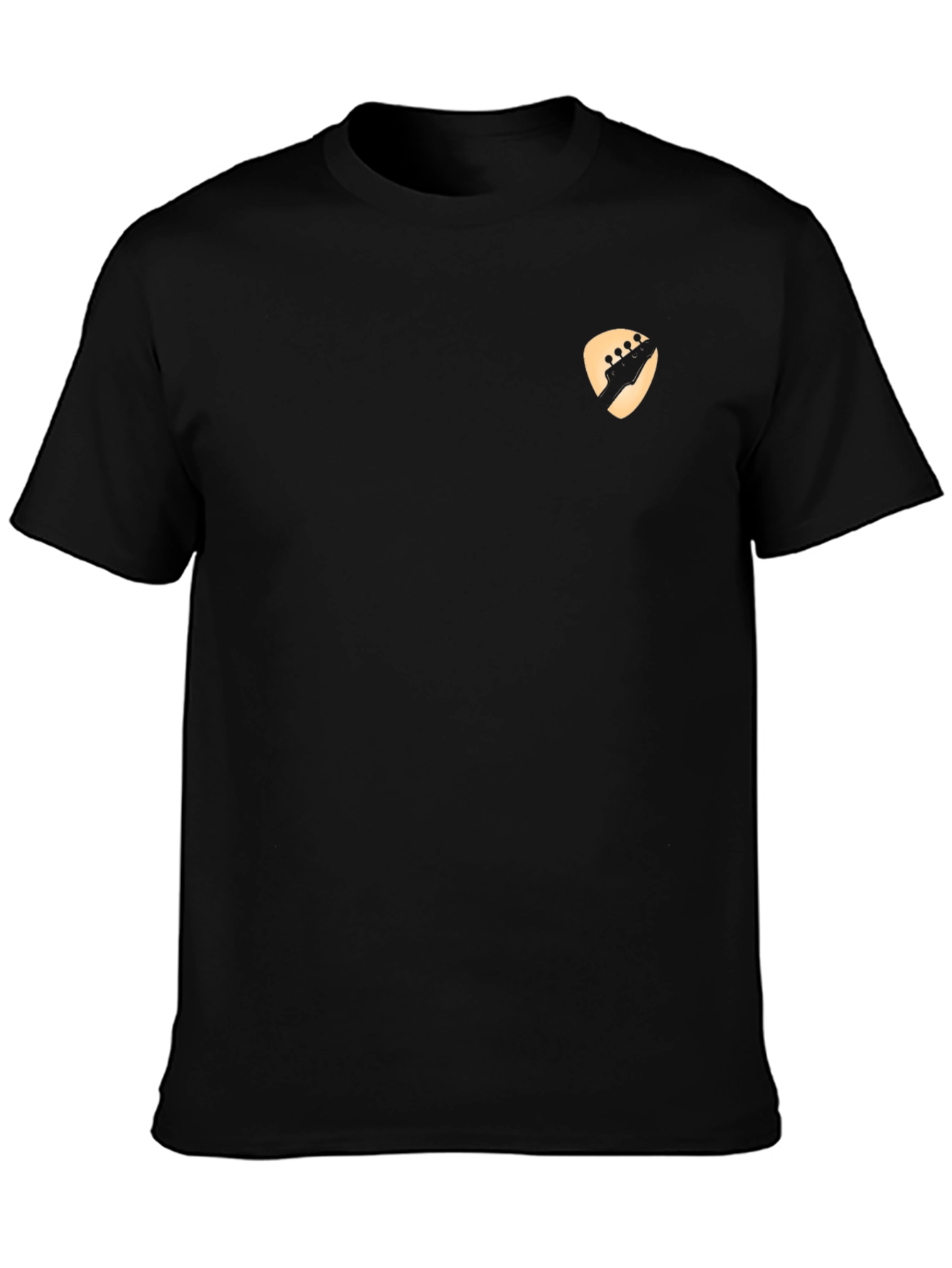 Guitar Pick Graphic Tee - Black