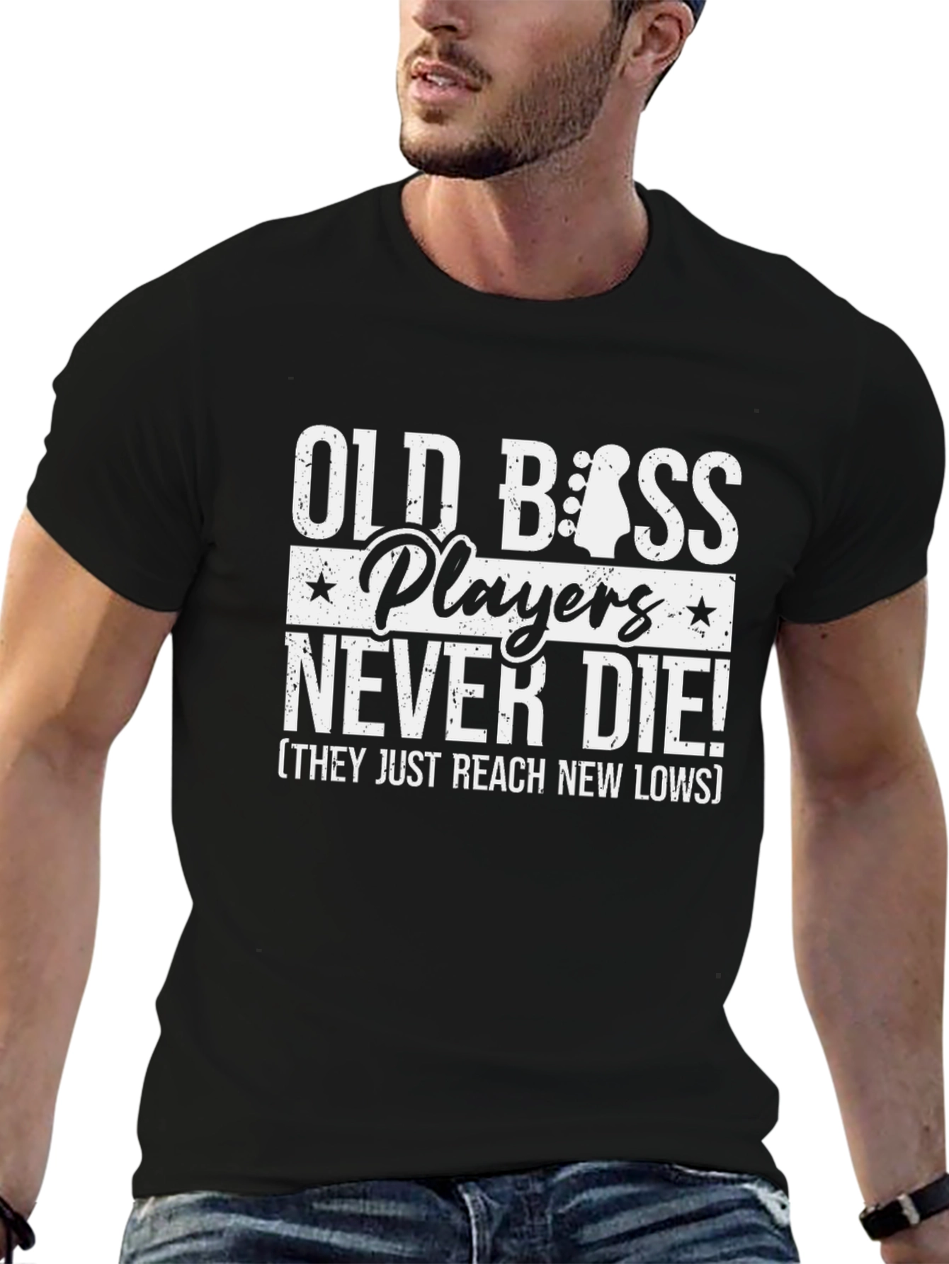 Old Bass Players Never Die T-Shirt