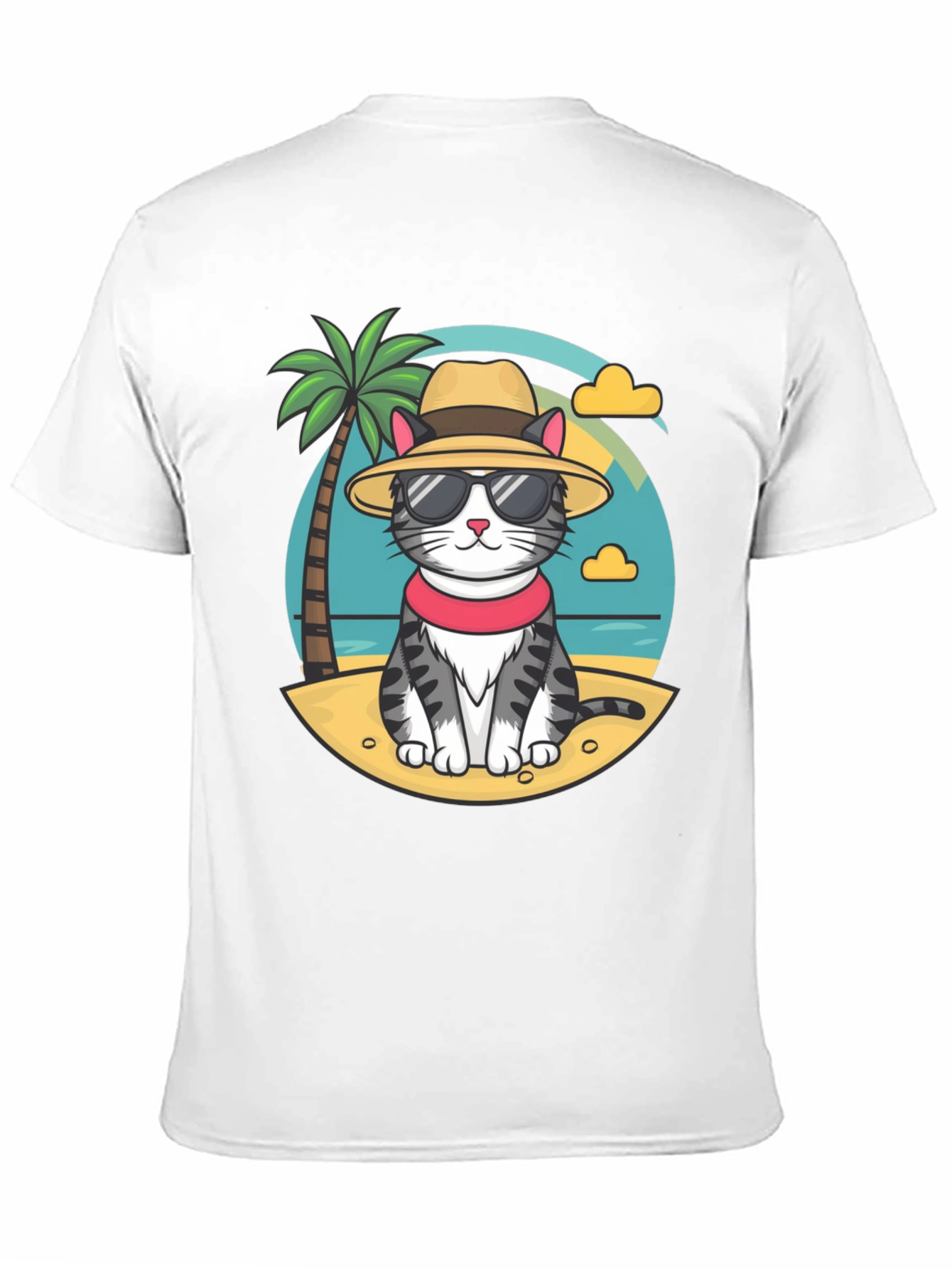 Cat Beach T-Shirt: Cool Summer Style!