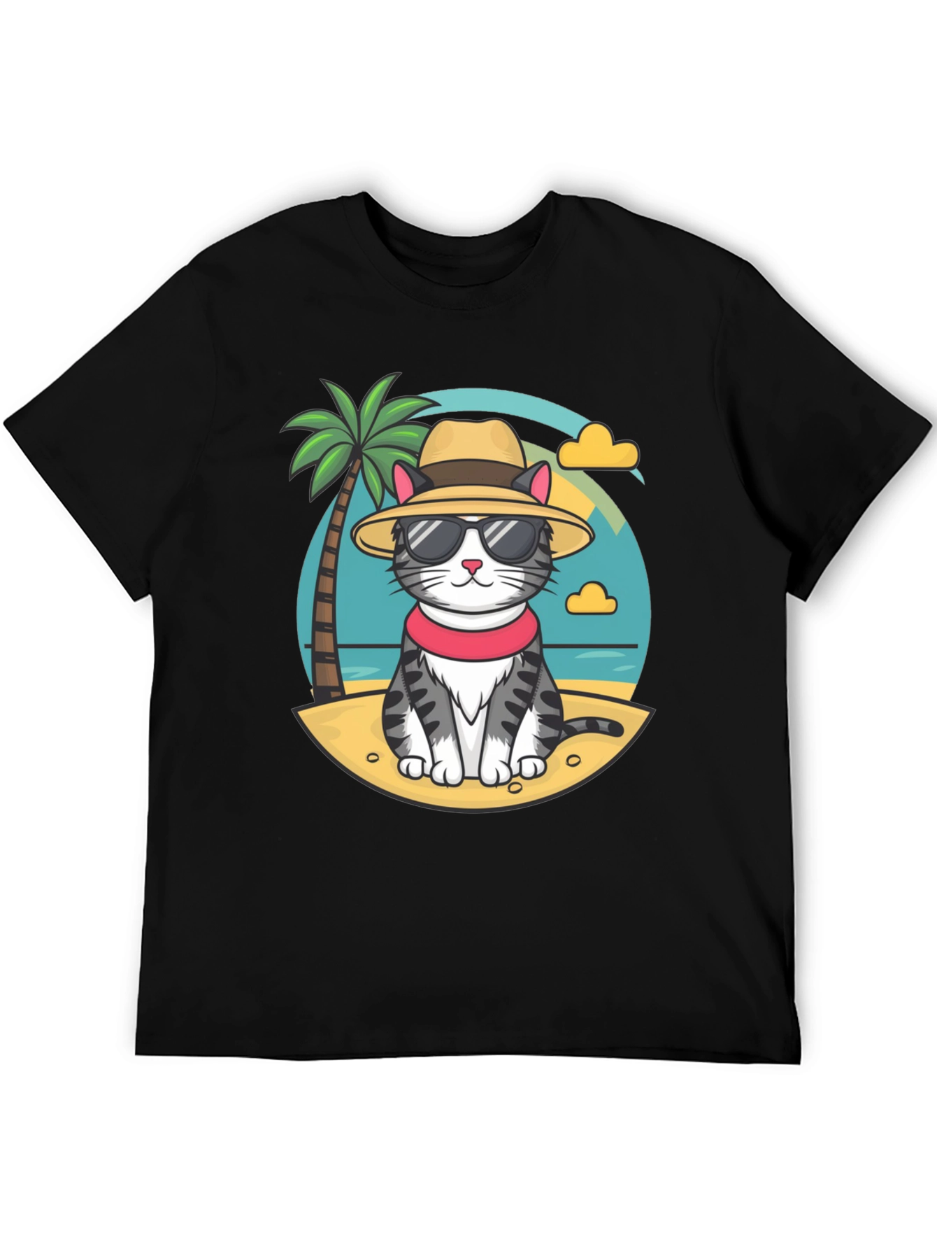 Cat Beach T-Shirt: Cool Summer Style!
