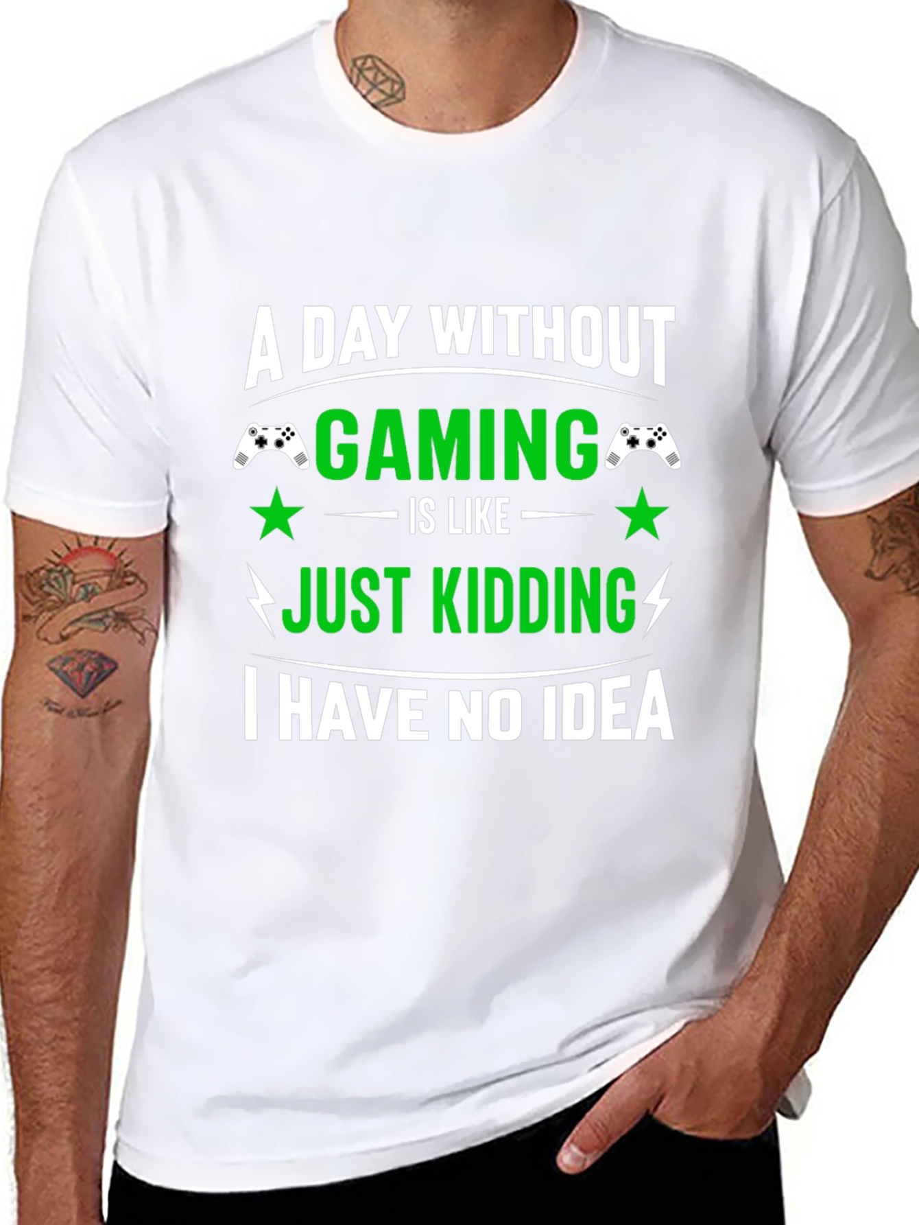 Funny Gamer T-Shirt: A Day Without Gaming