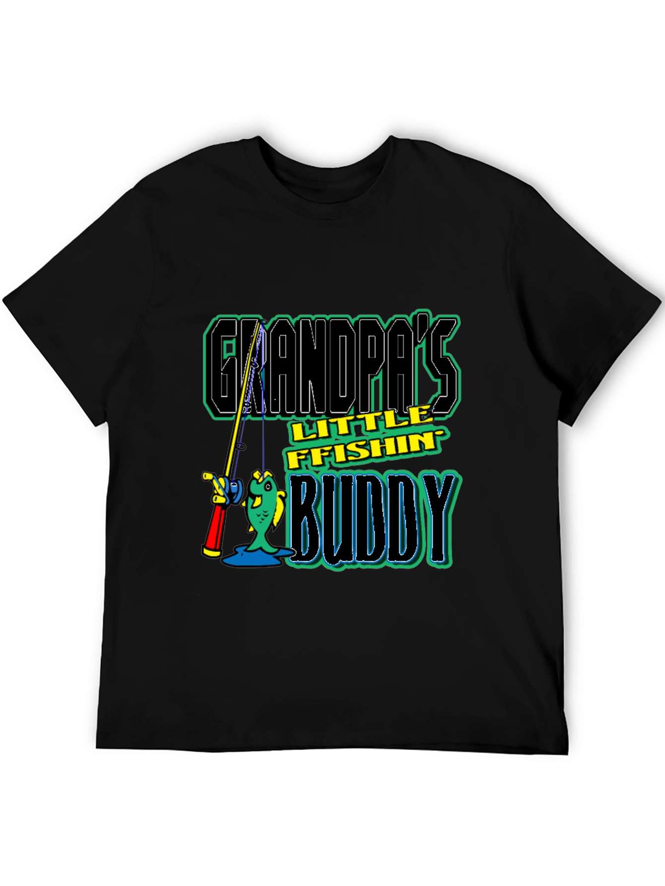 Grandpas Little Fishing Buddy T-Shirt