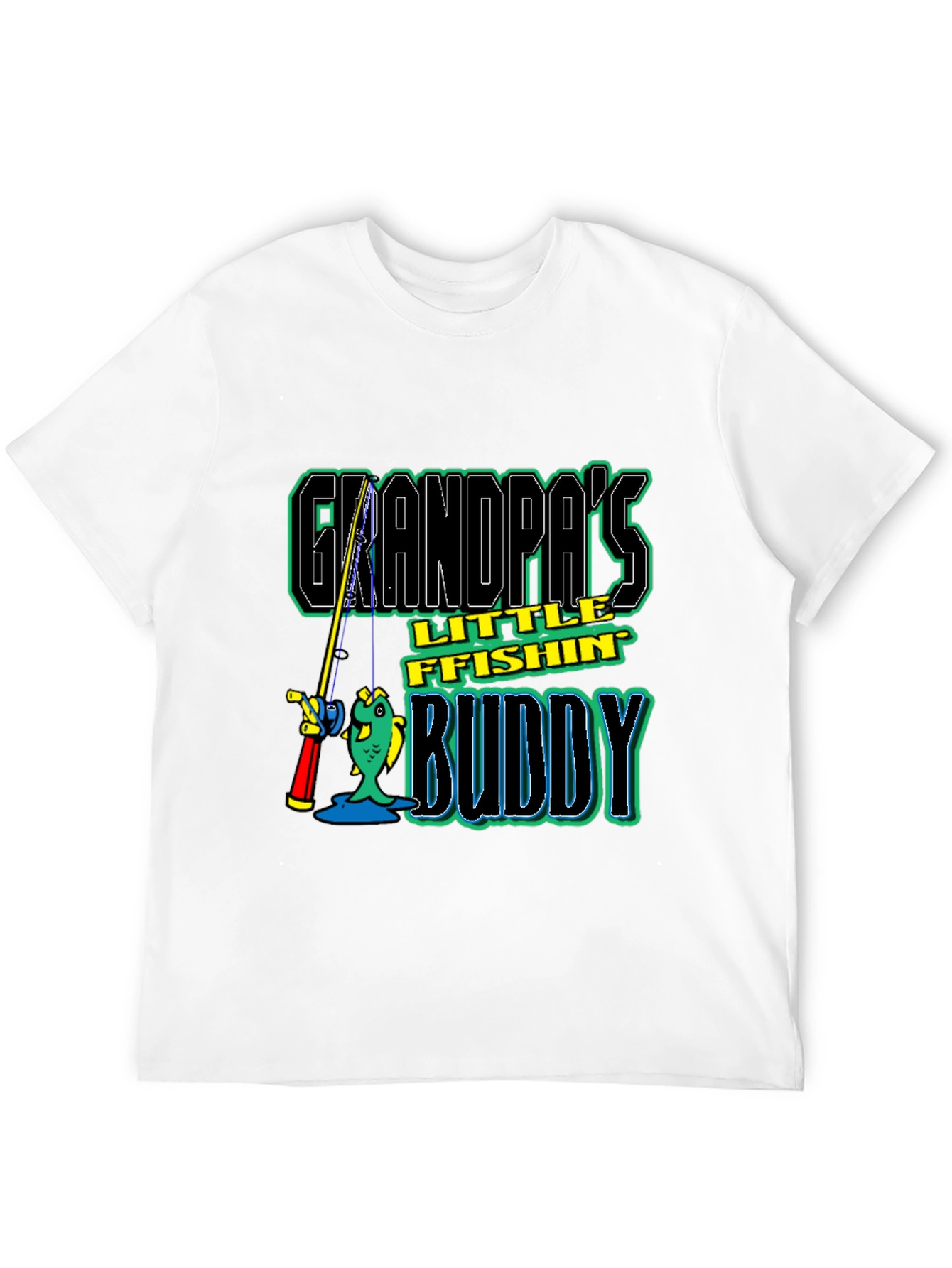 Grandpas Little Fishing Buddy T-Shirt