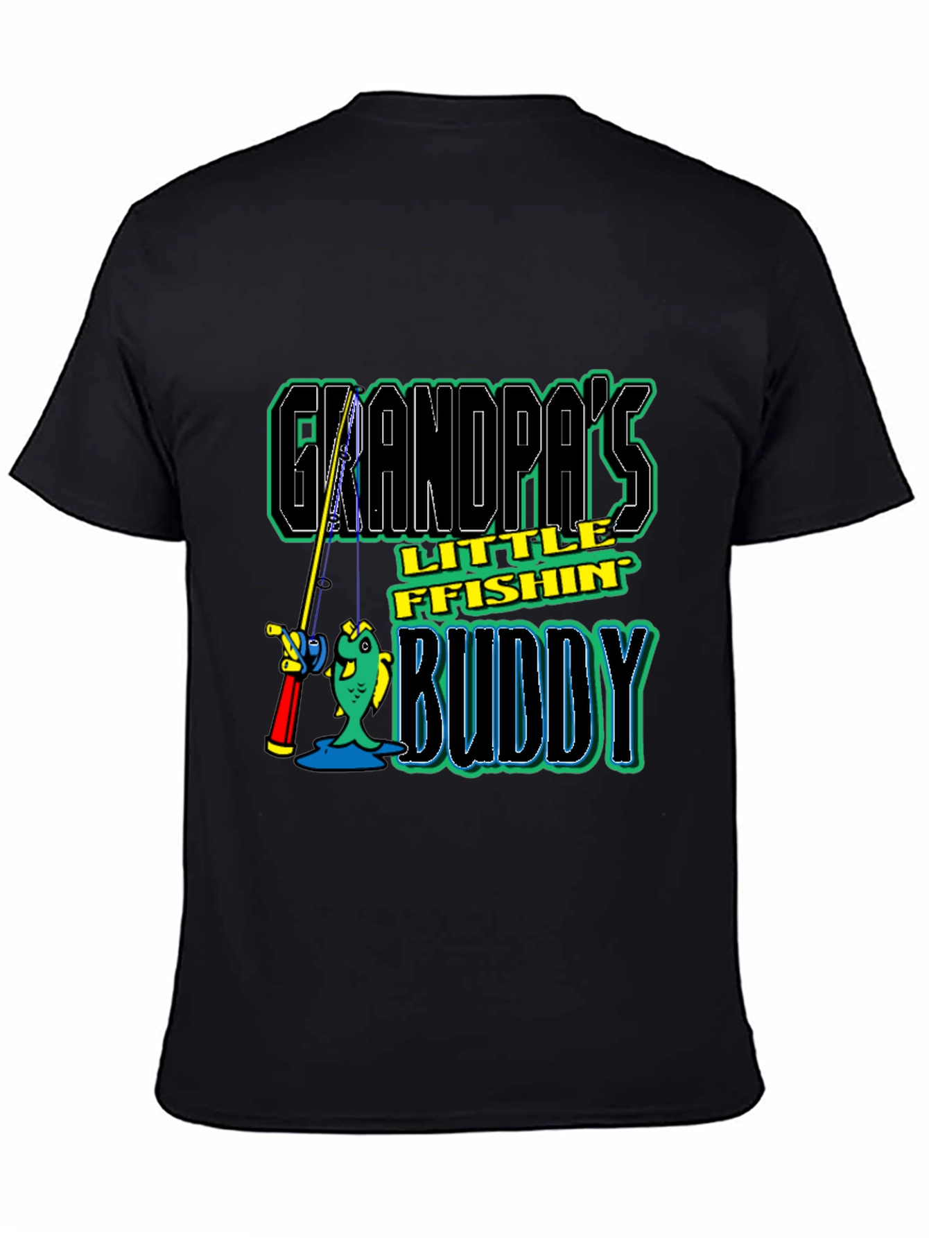 Grandpas Little Fishing Buddy T-Shirt