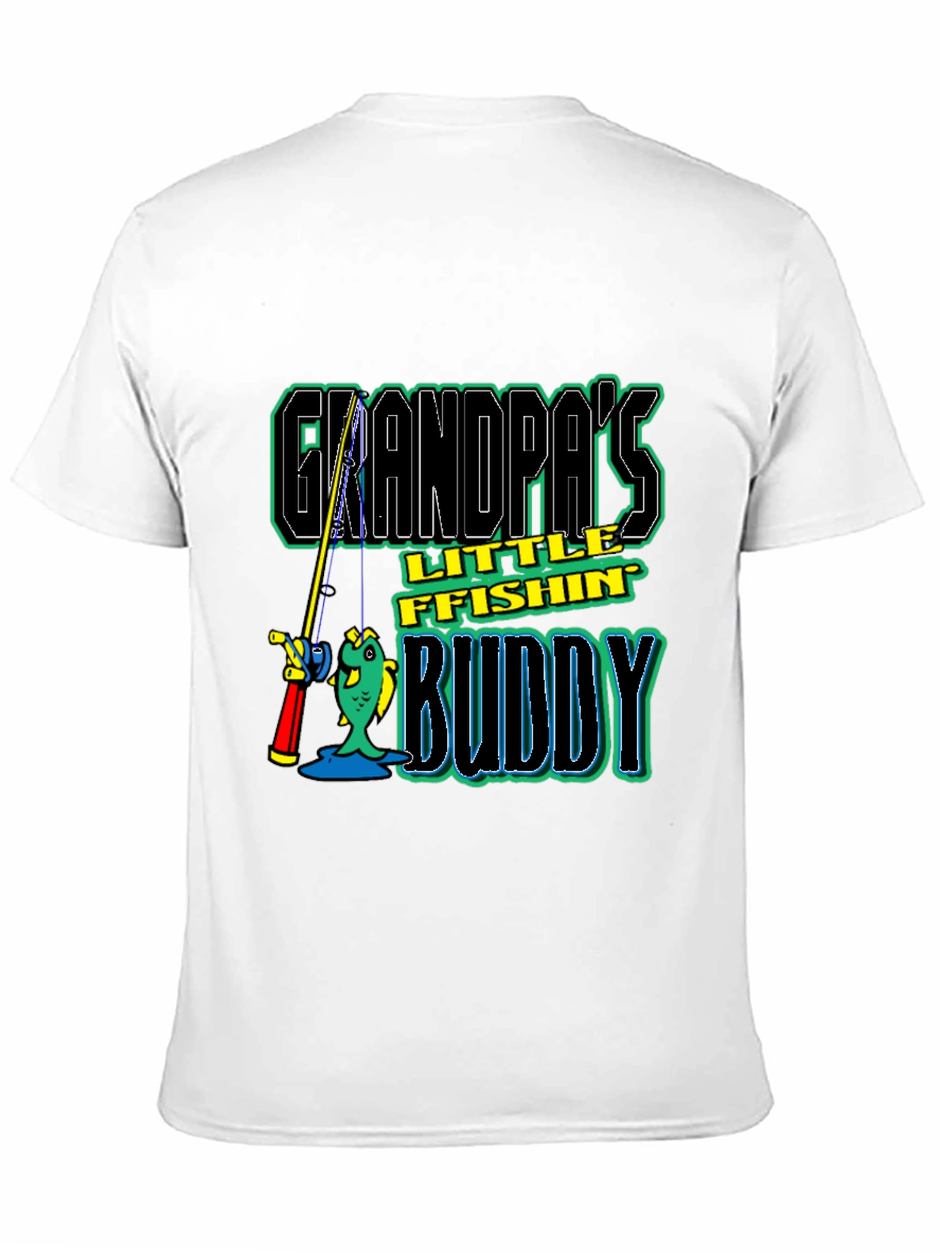 Grandpas Little Fishing Buddy T-Shirt