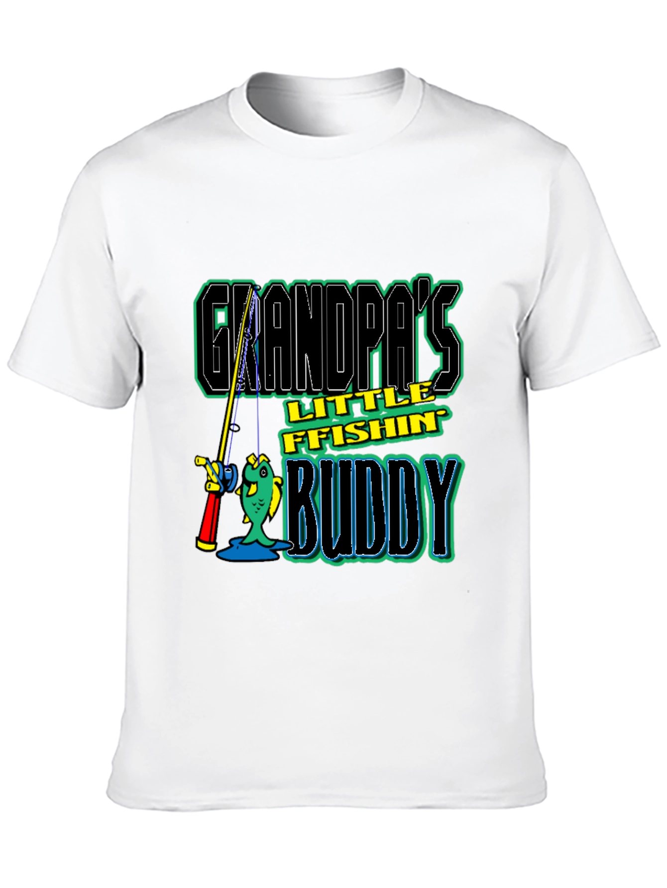 Grandpas Little Fishing Buddy T-Shirt