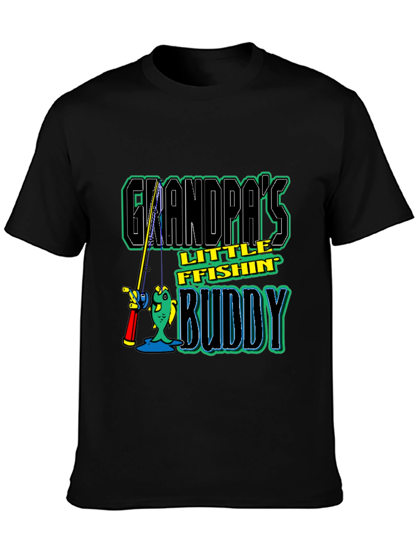 Grandpas Little Fishing Buddy T-Shirt