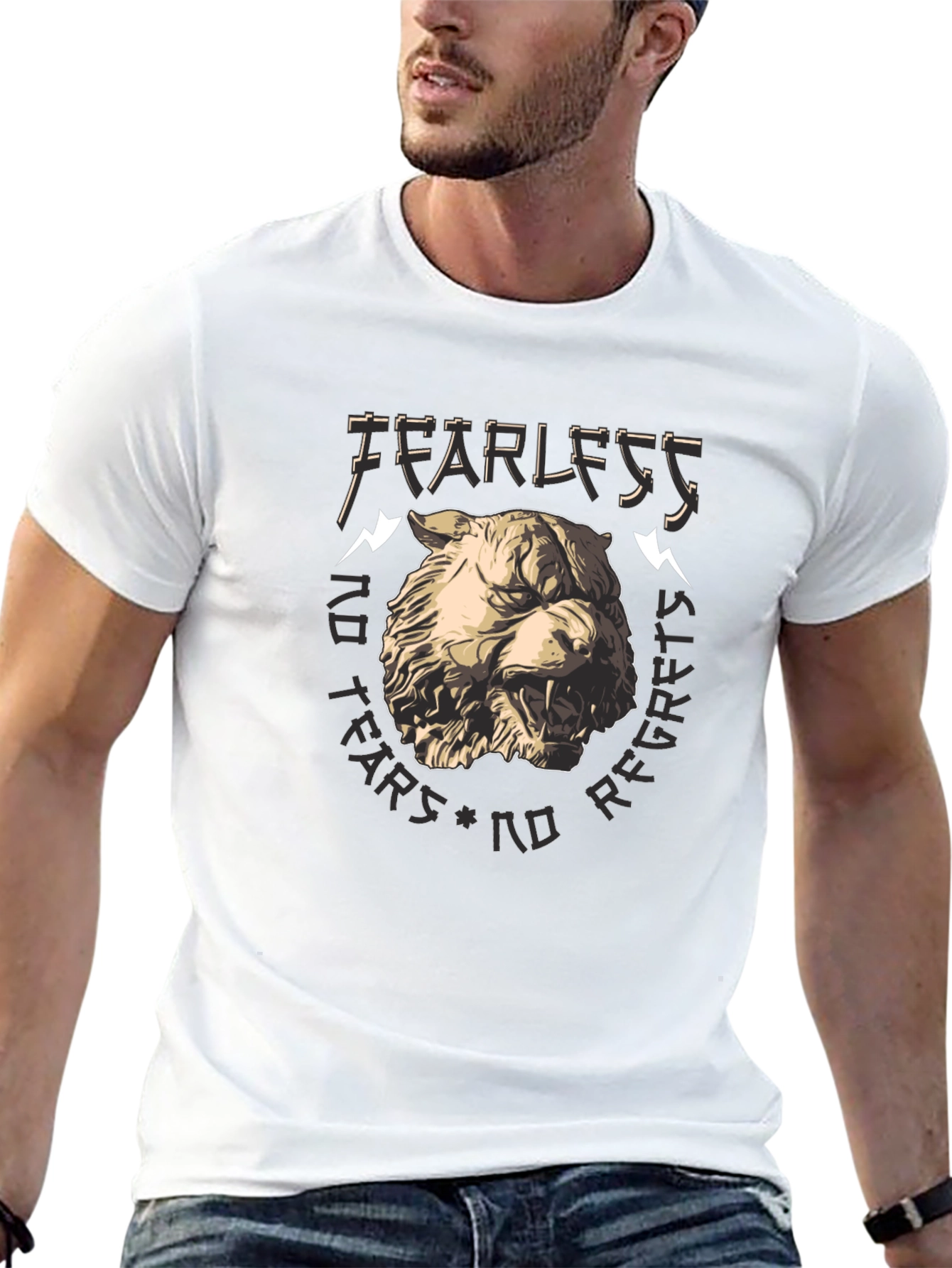 Fearless Lion Graphic Tee