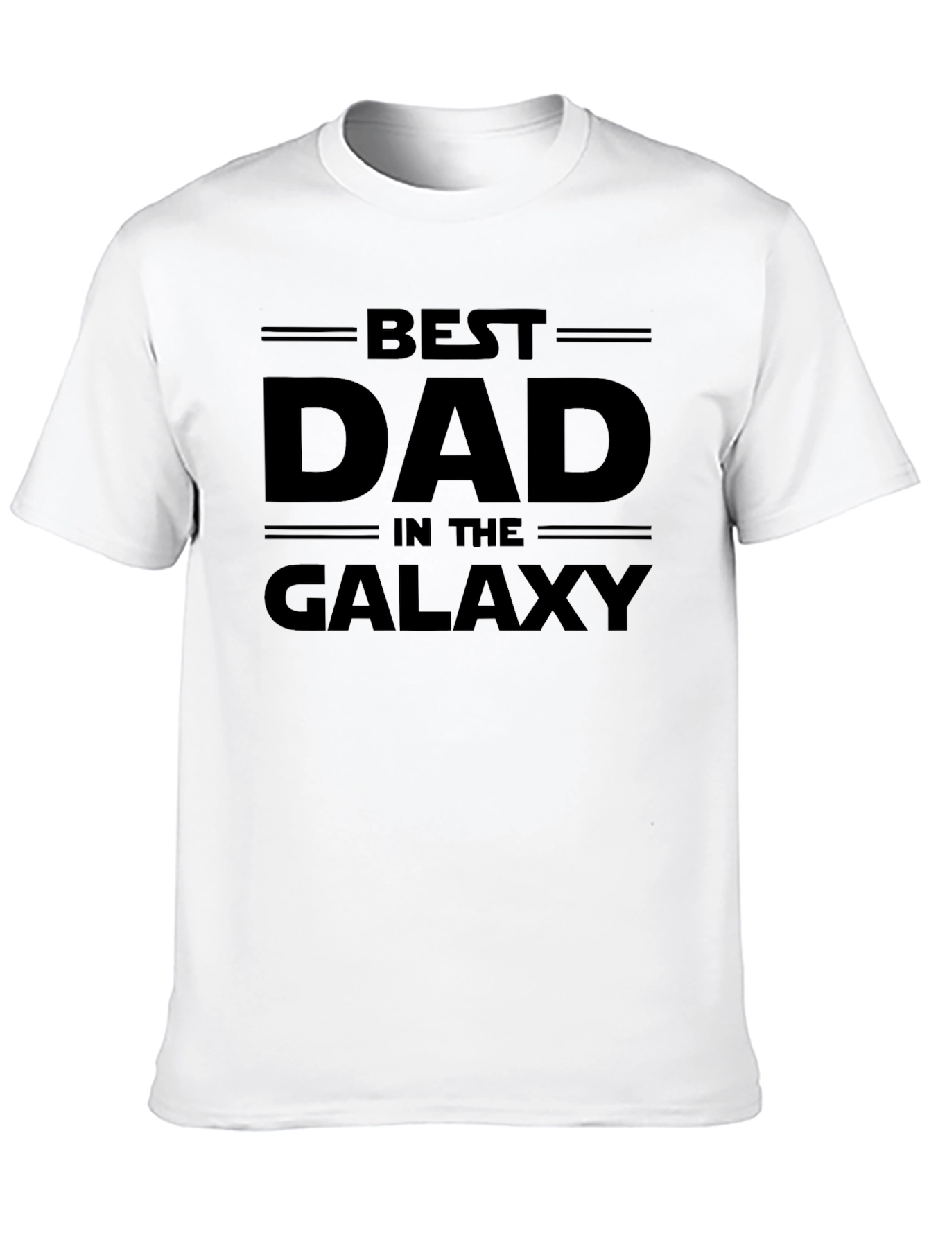 Best Dad in the Galaxy Black T-Shirt