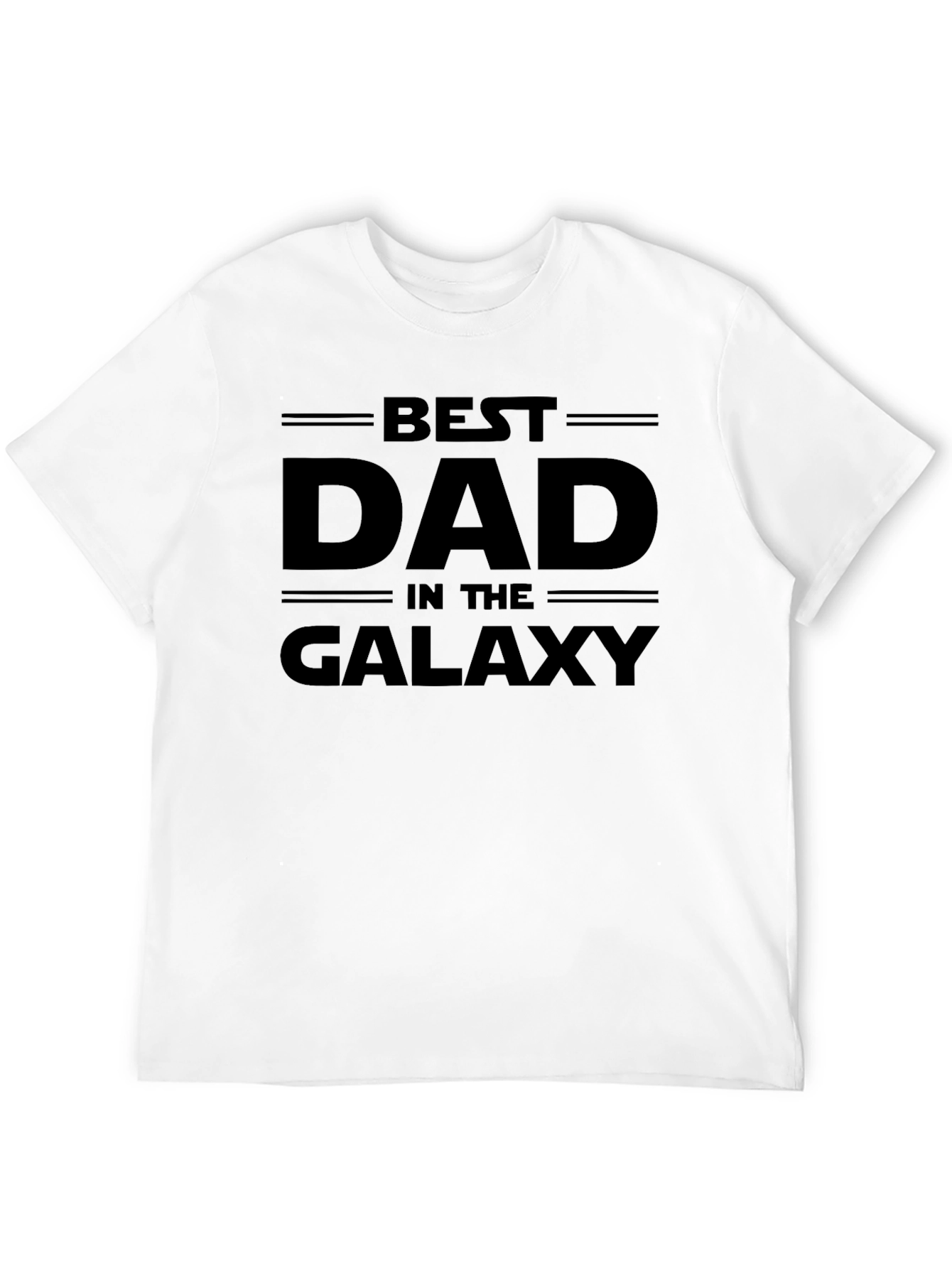 Best Dad in the Galaxy Black T-Shirt