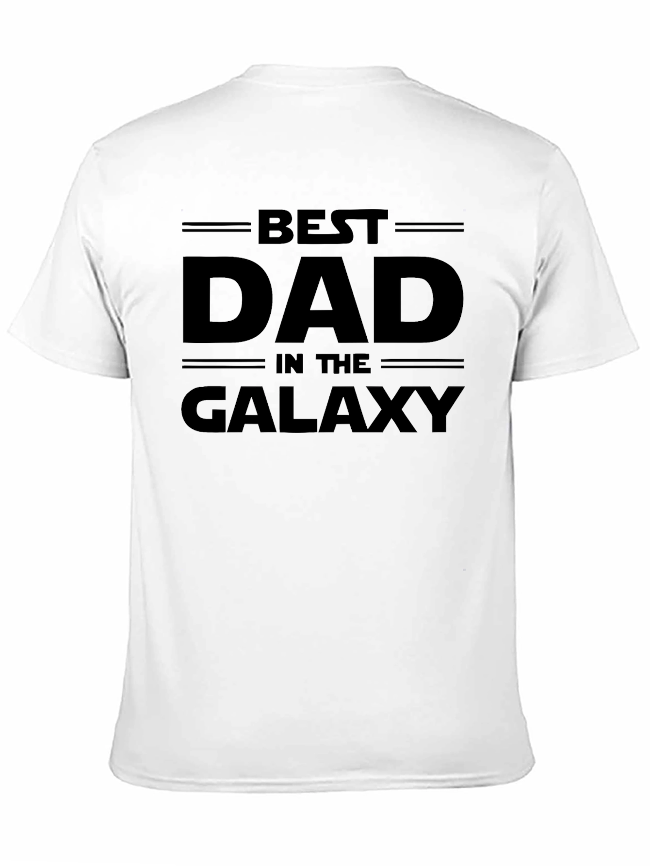 Best Dad in the Galaxy Black T-Shirt