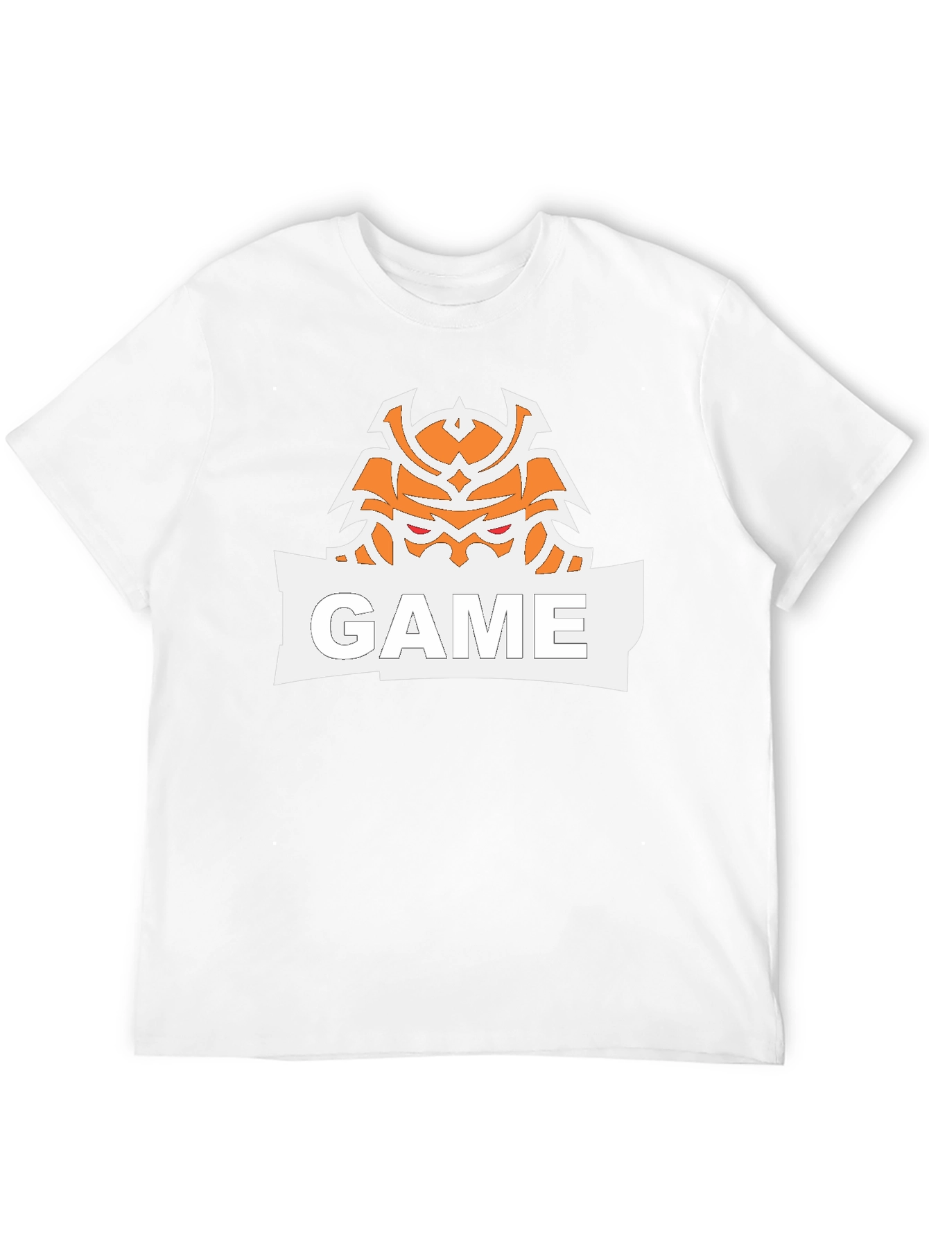 Game Samurai Graphic Print Black T-Shirt