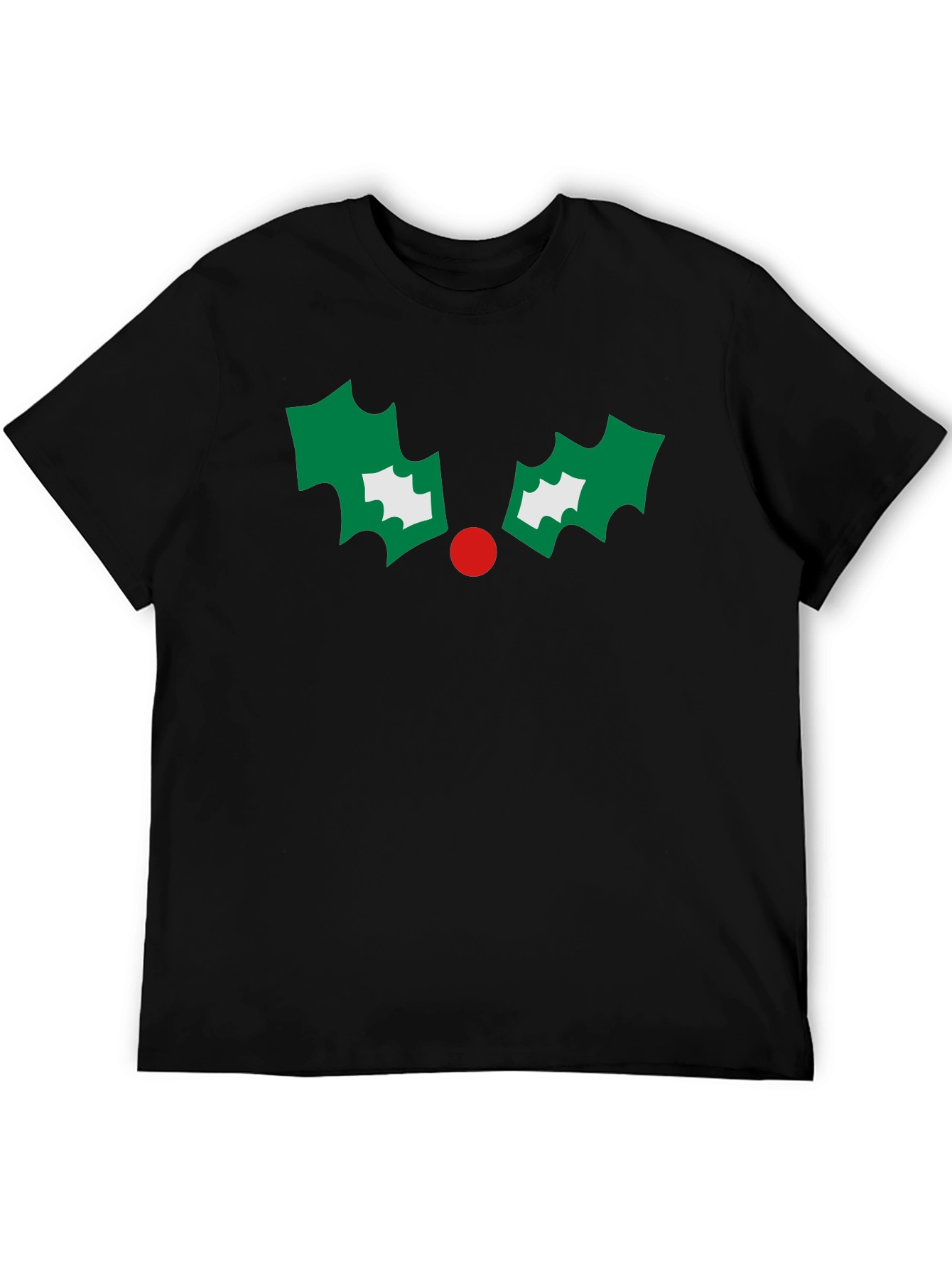 Festive Holly Graphic Tee - Holiday Cheer