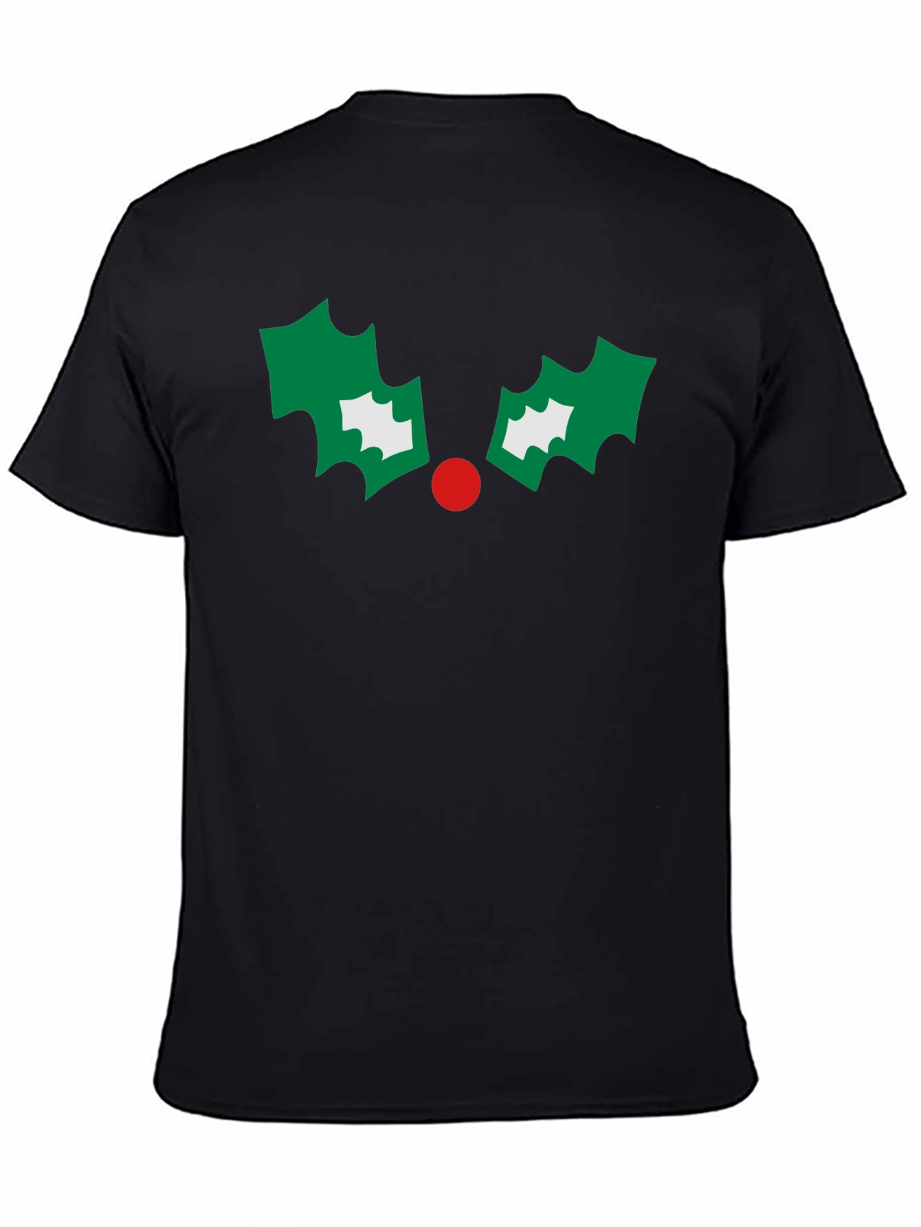Festive Holly Graphic Tee - Holiday Cheer