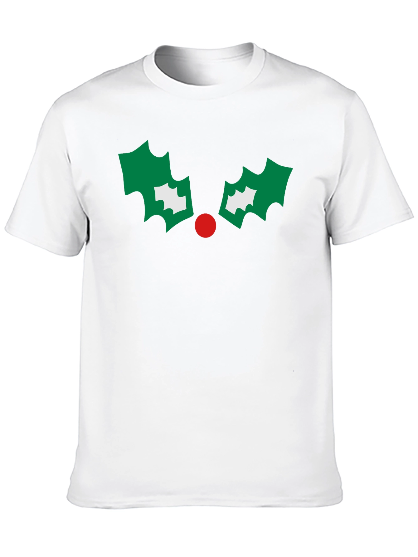 Festive Holly Graphic Tee - Holiday Cheer