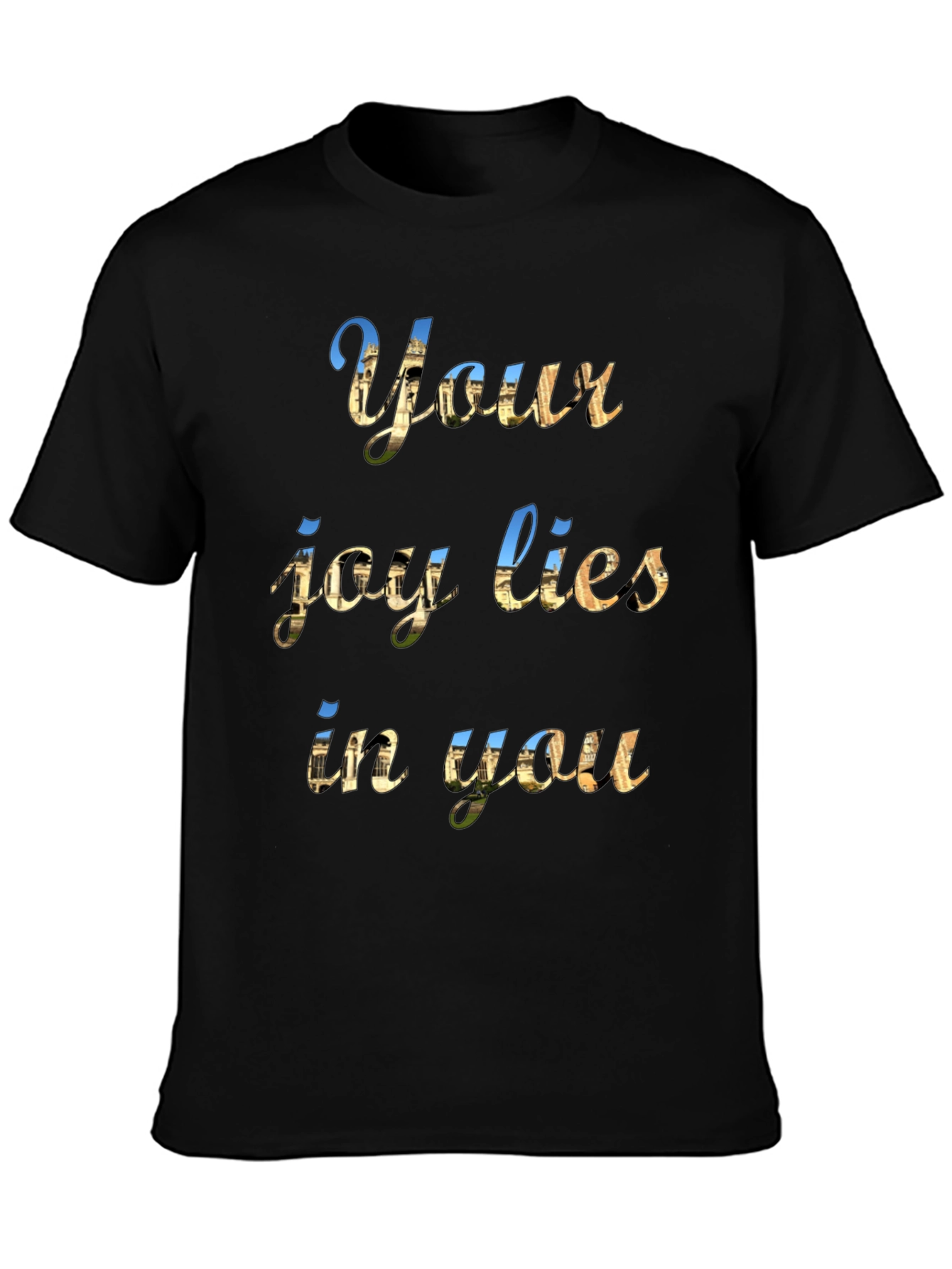 Inspirational Your Joy Lies Within Black T-Shirt